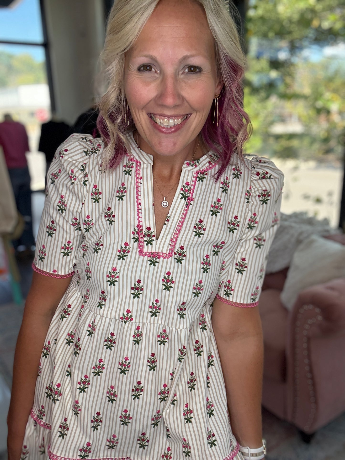 Cottage Stripes Dress