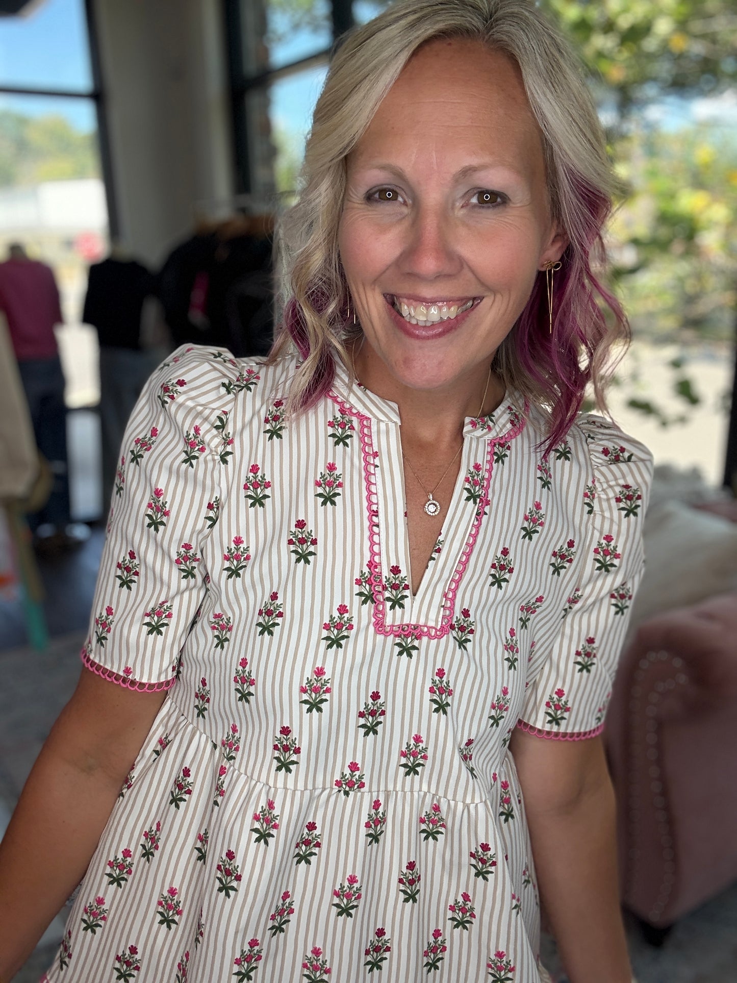 Cottage Stripes Dress