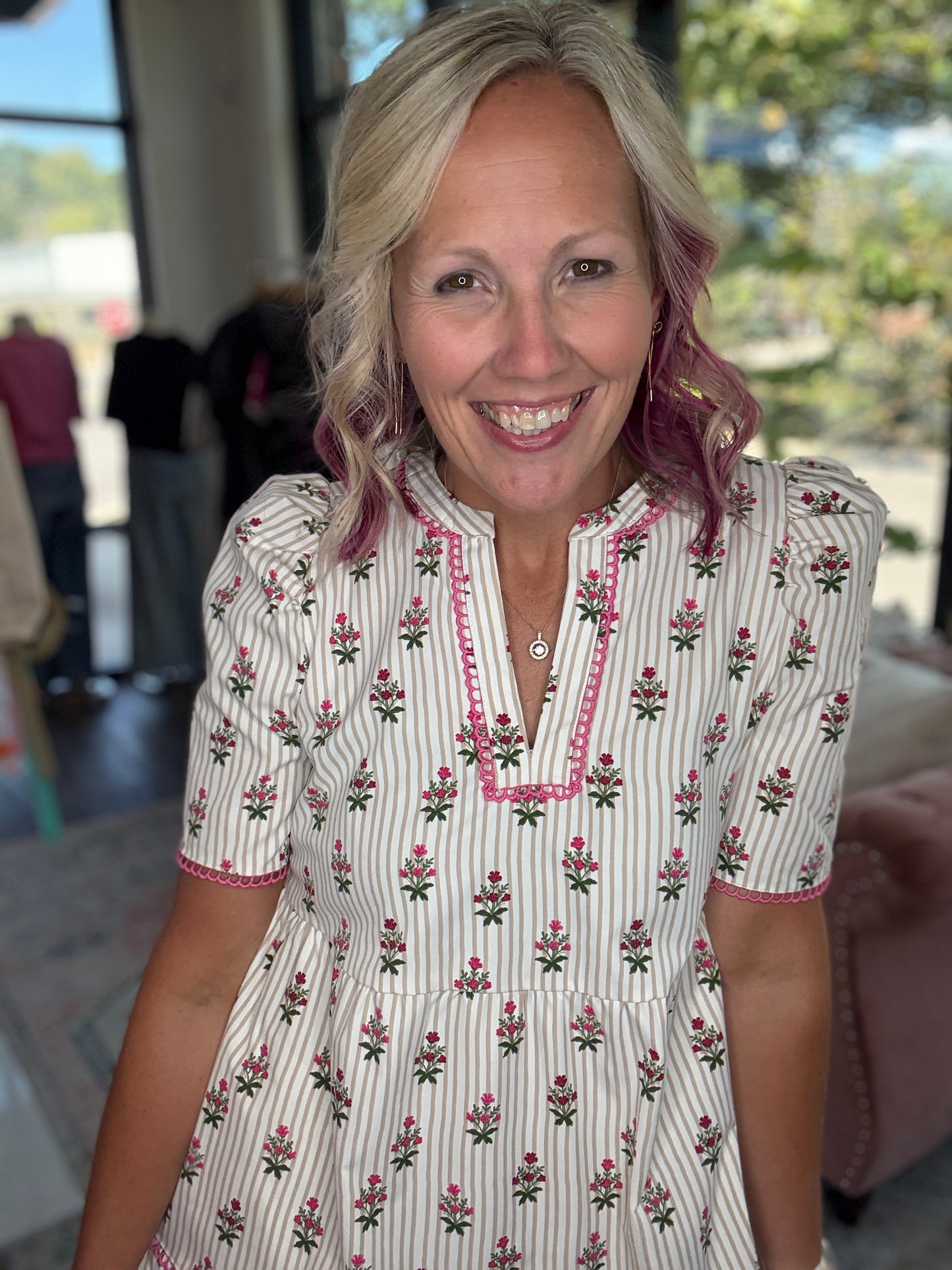 Cottage Stripes Dress