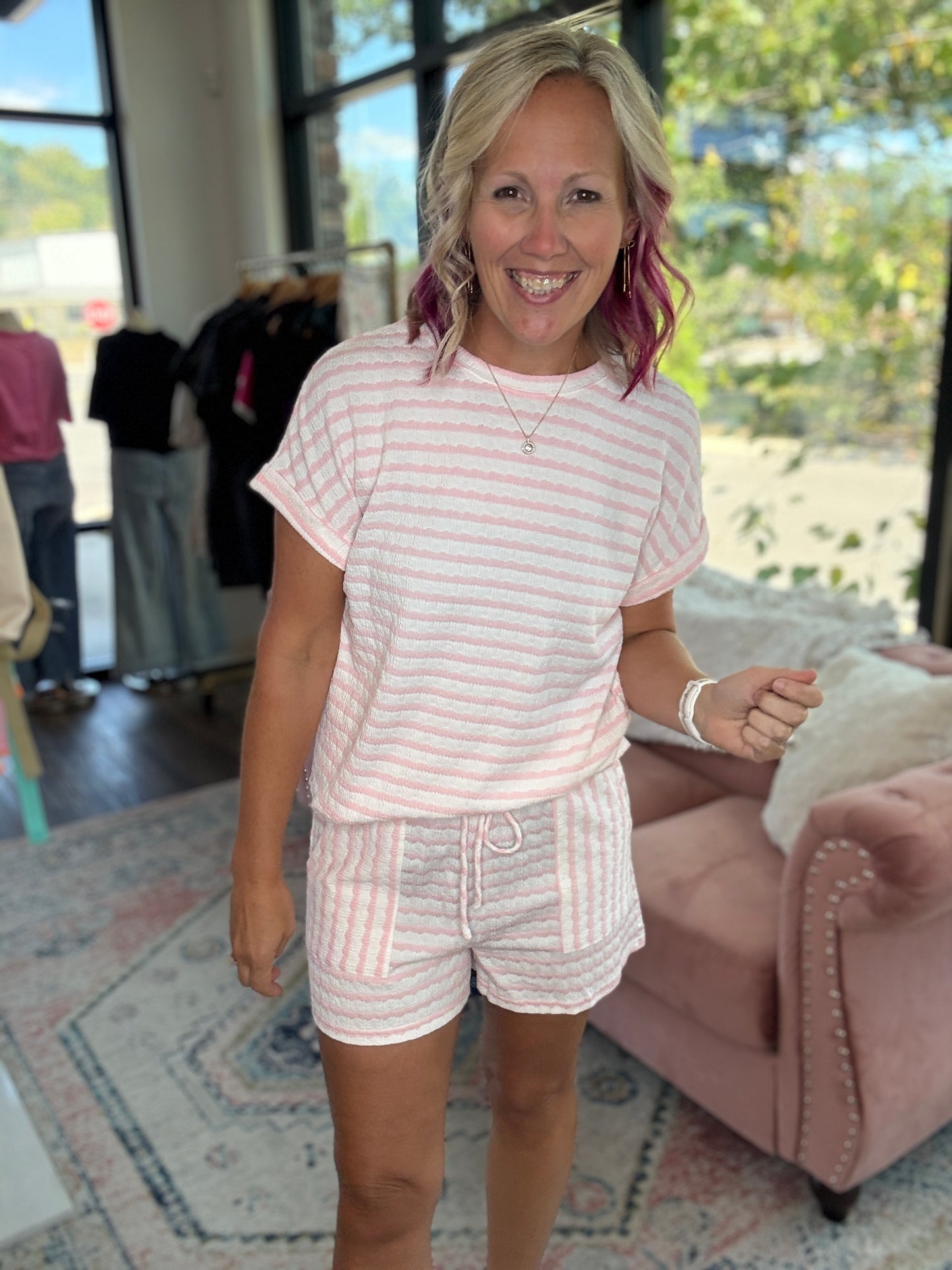 Pink Skies Short Set