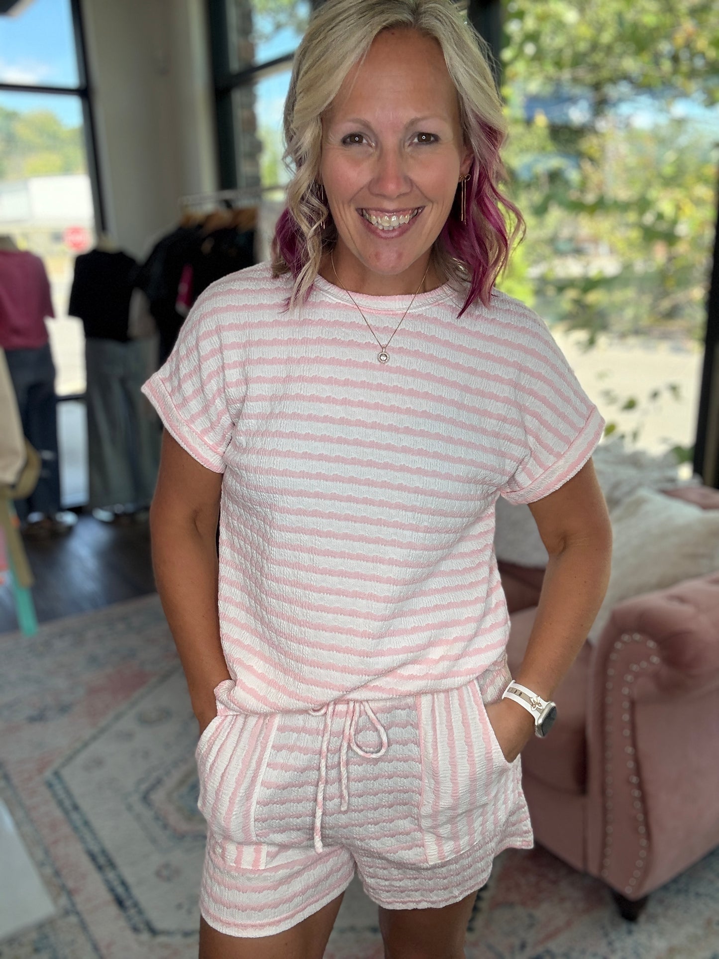 Pink Skies Short Set