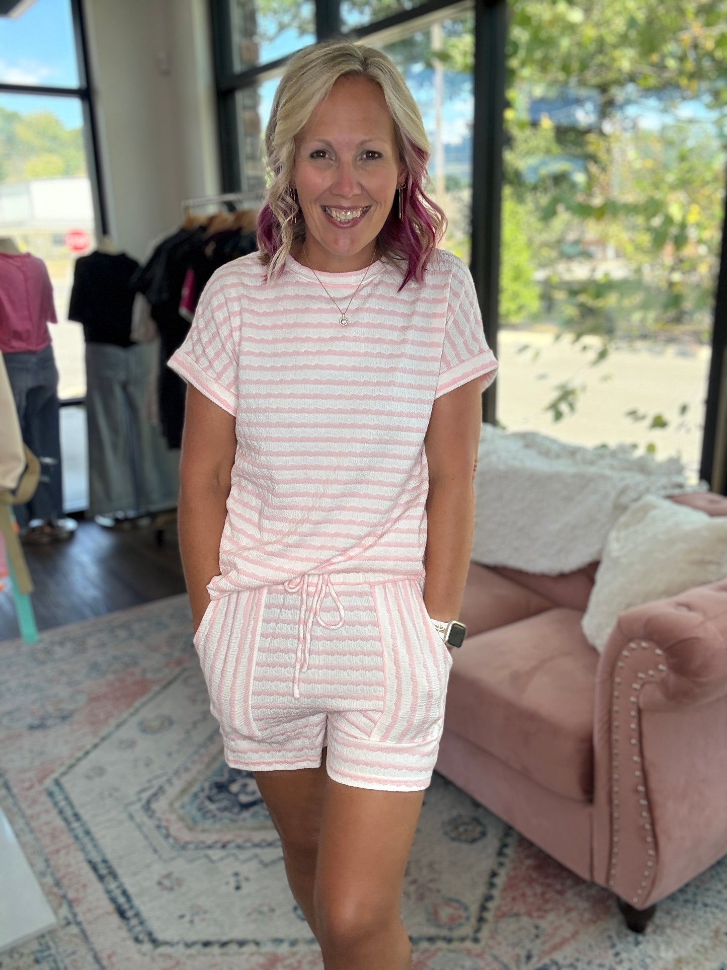 Pink Skies Short Set