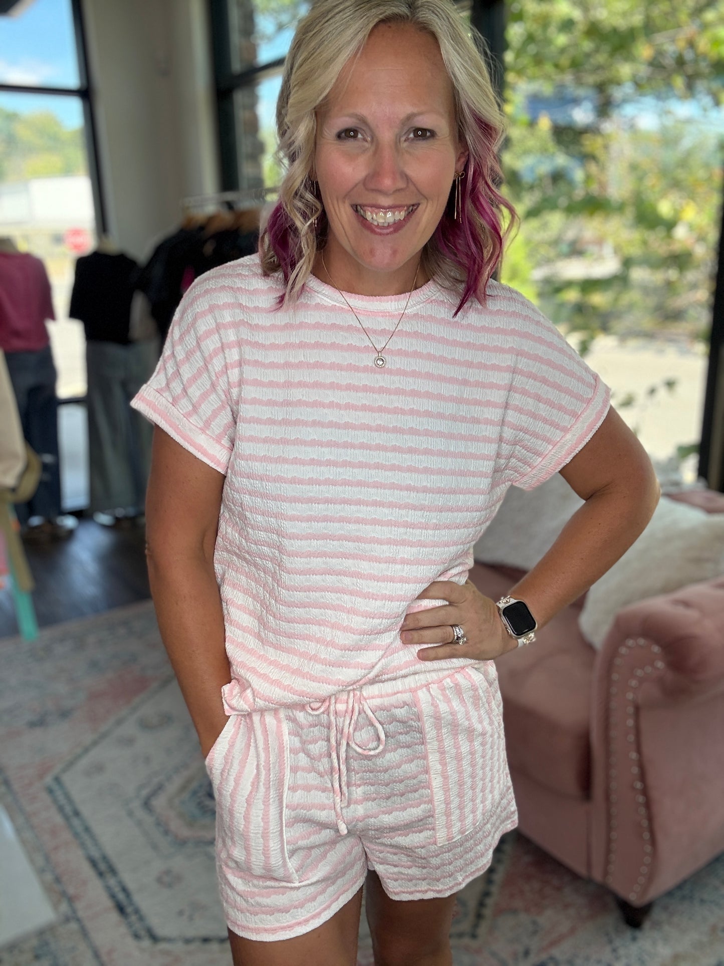 Pink Skies Short Set
