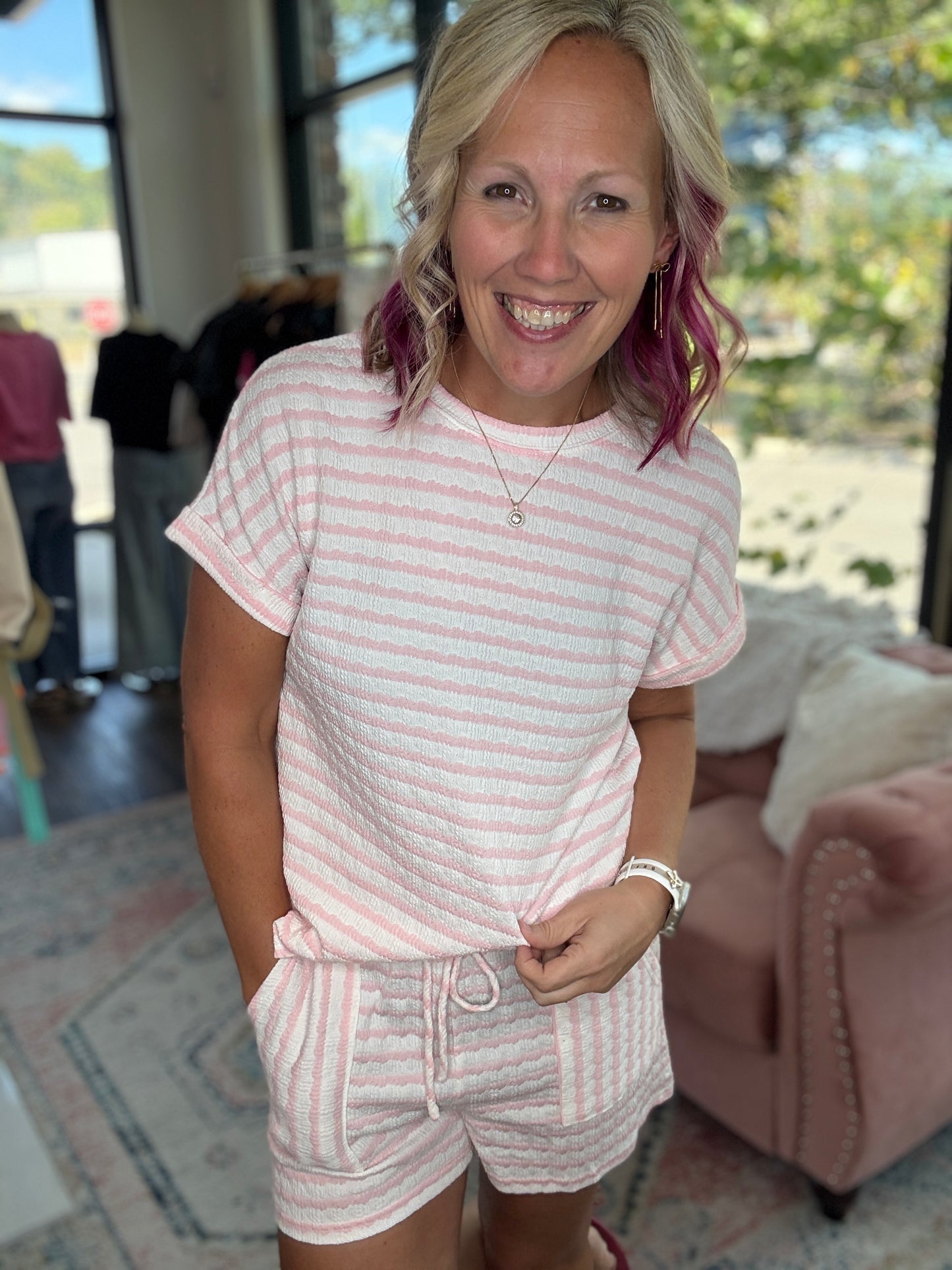 Pink Skies Short Set