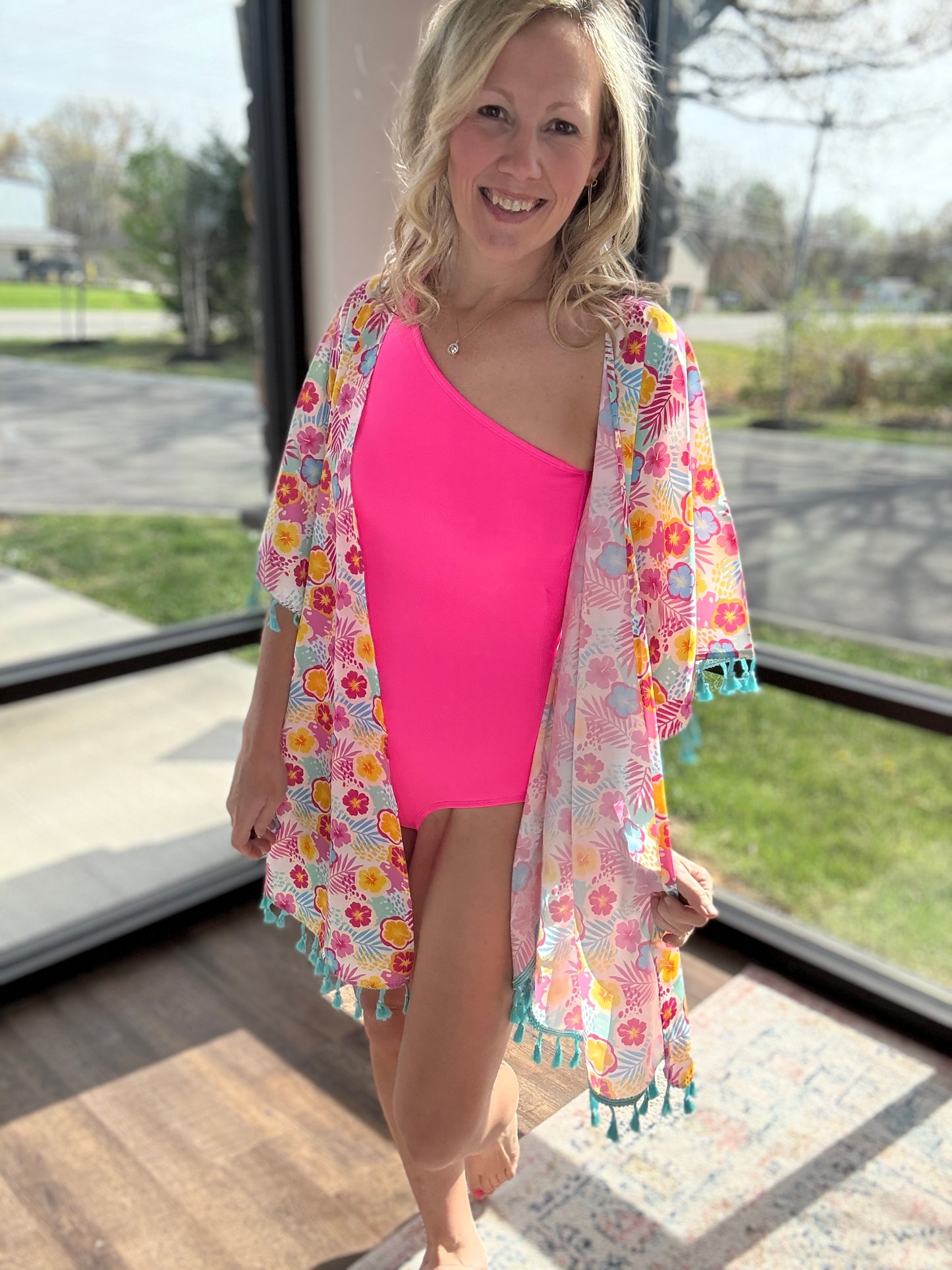 Beach Bound Swimsuit-Pink