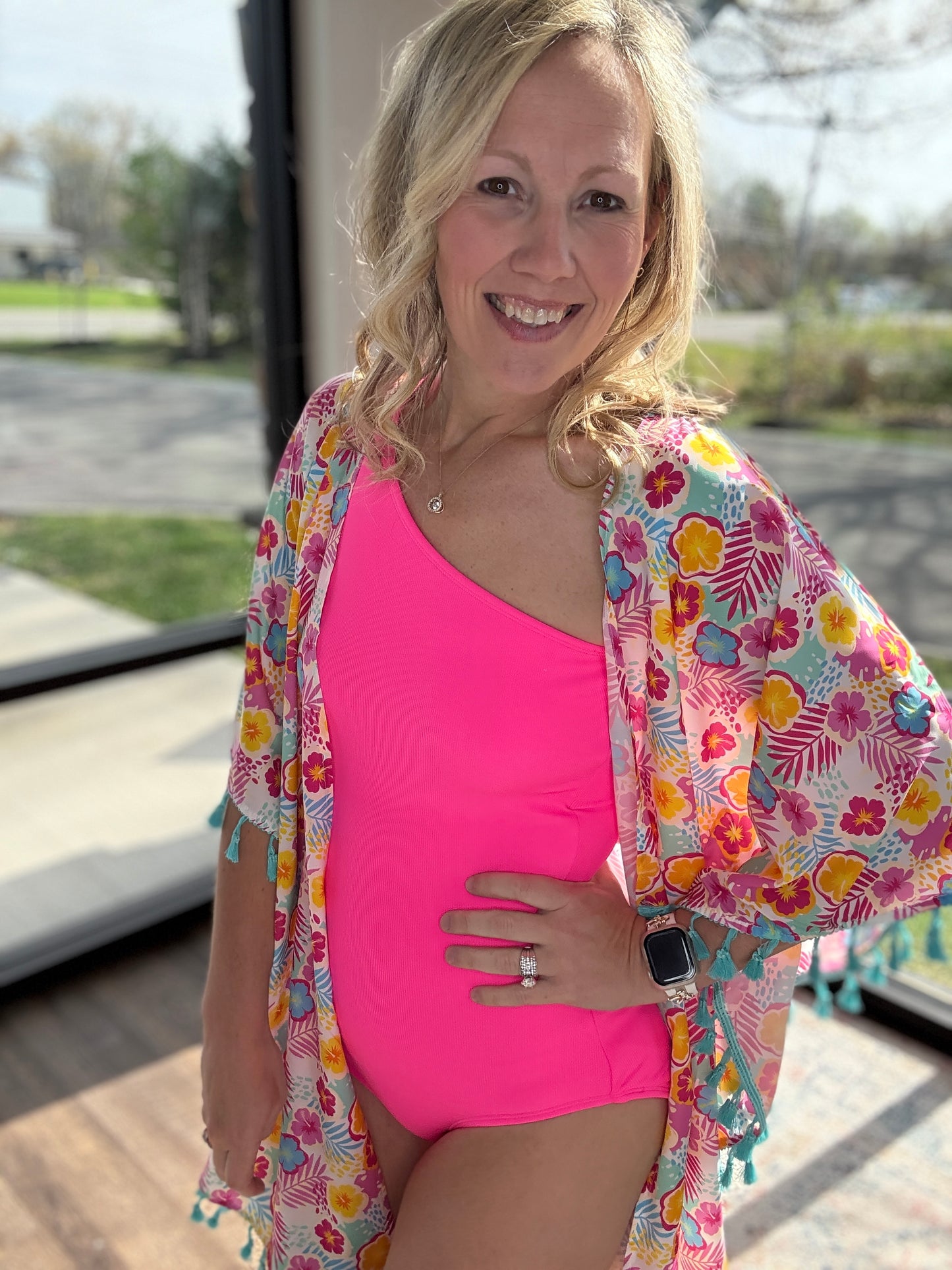 Beach Bound Swimsuit-Pink