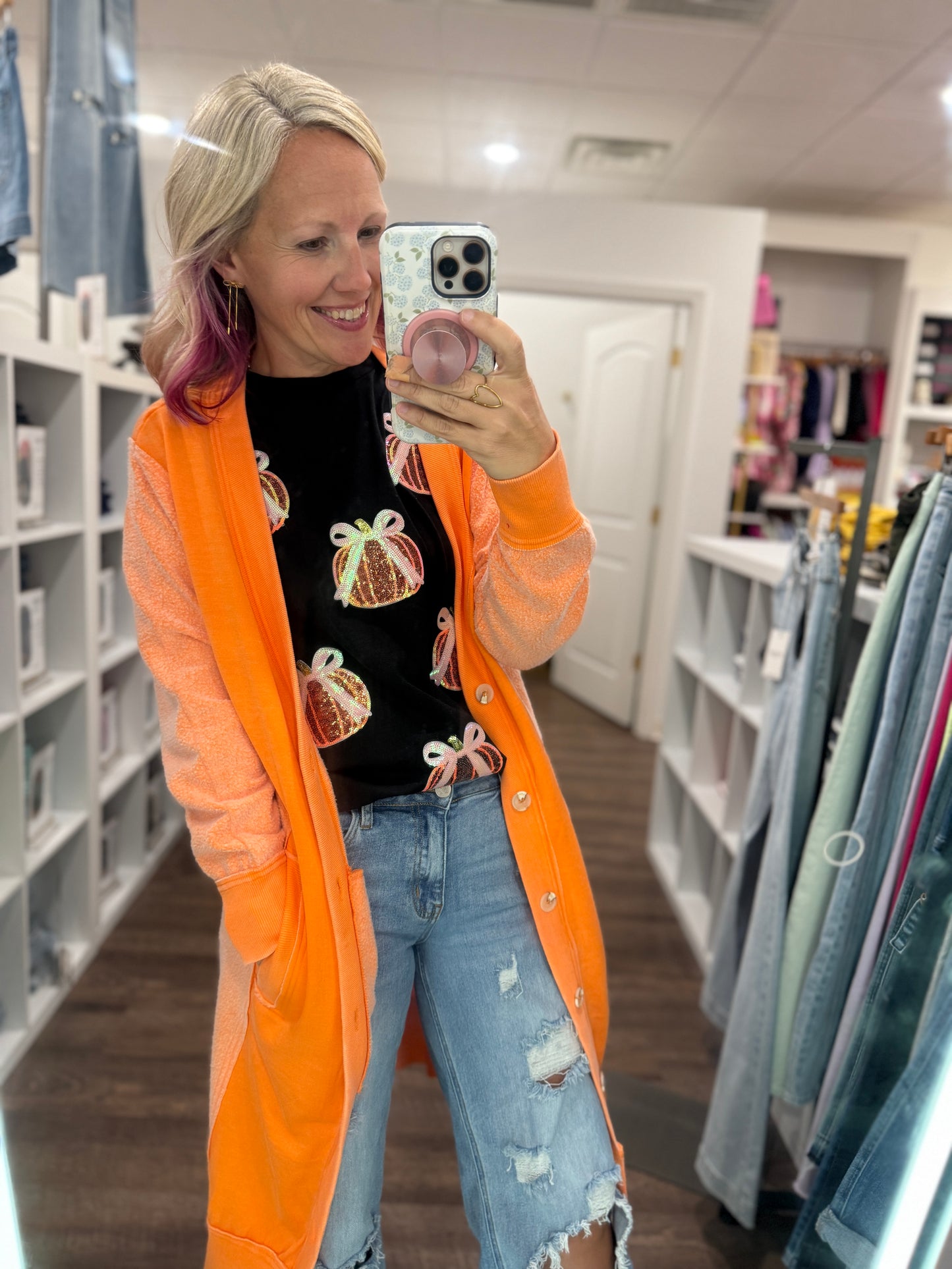 Pumpkin Bow Tee