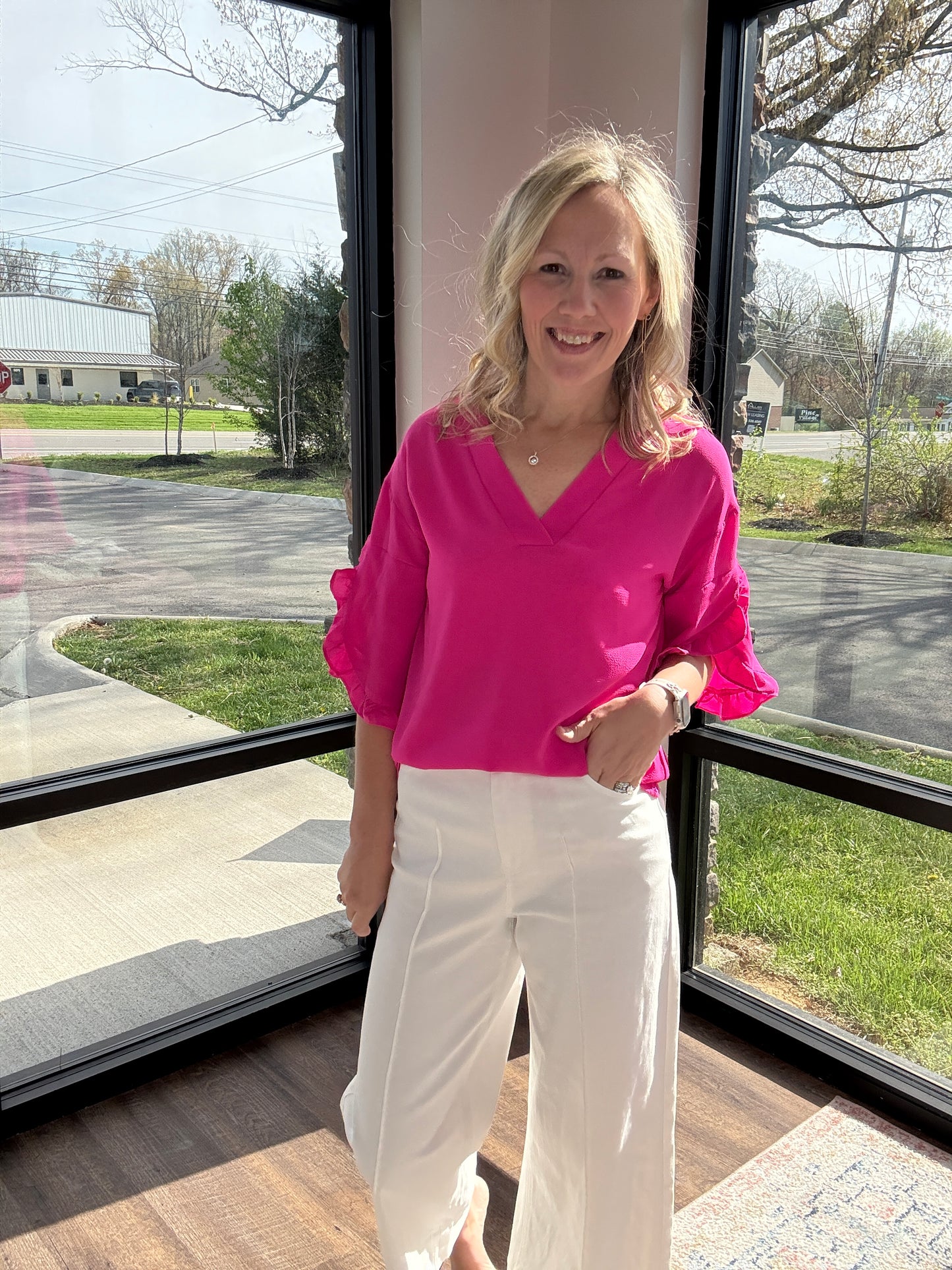 Ivory Breeze Wide Leg Pants