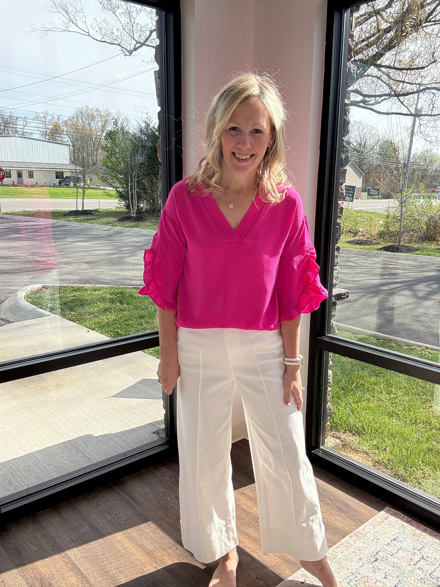 Ivory Breeze Wide Leg Pants