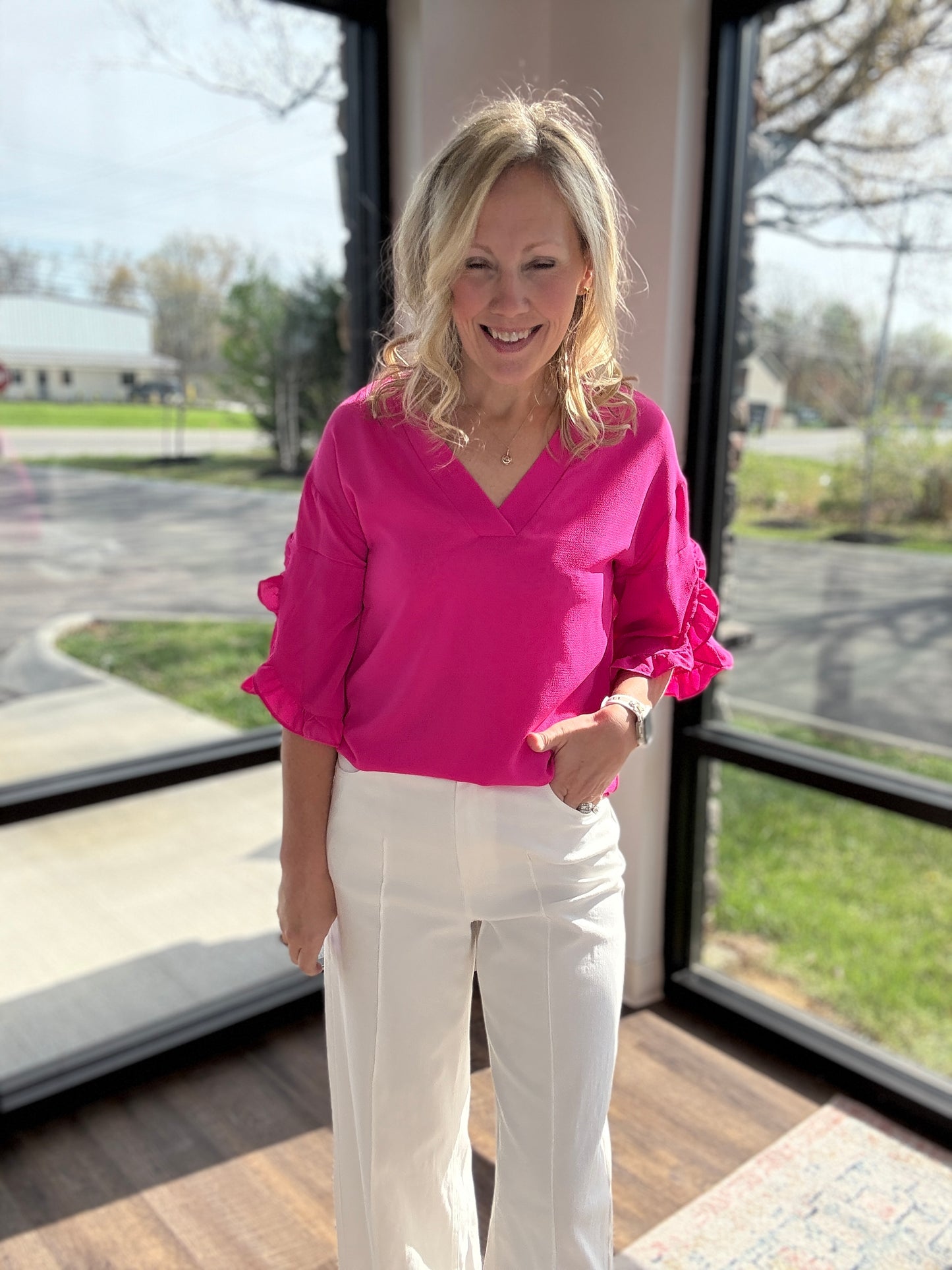 Ivory Breeze Wide Leg Pants