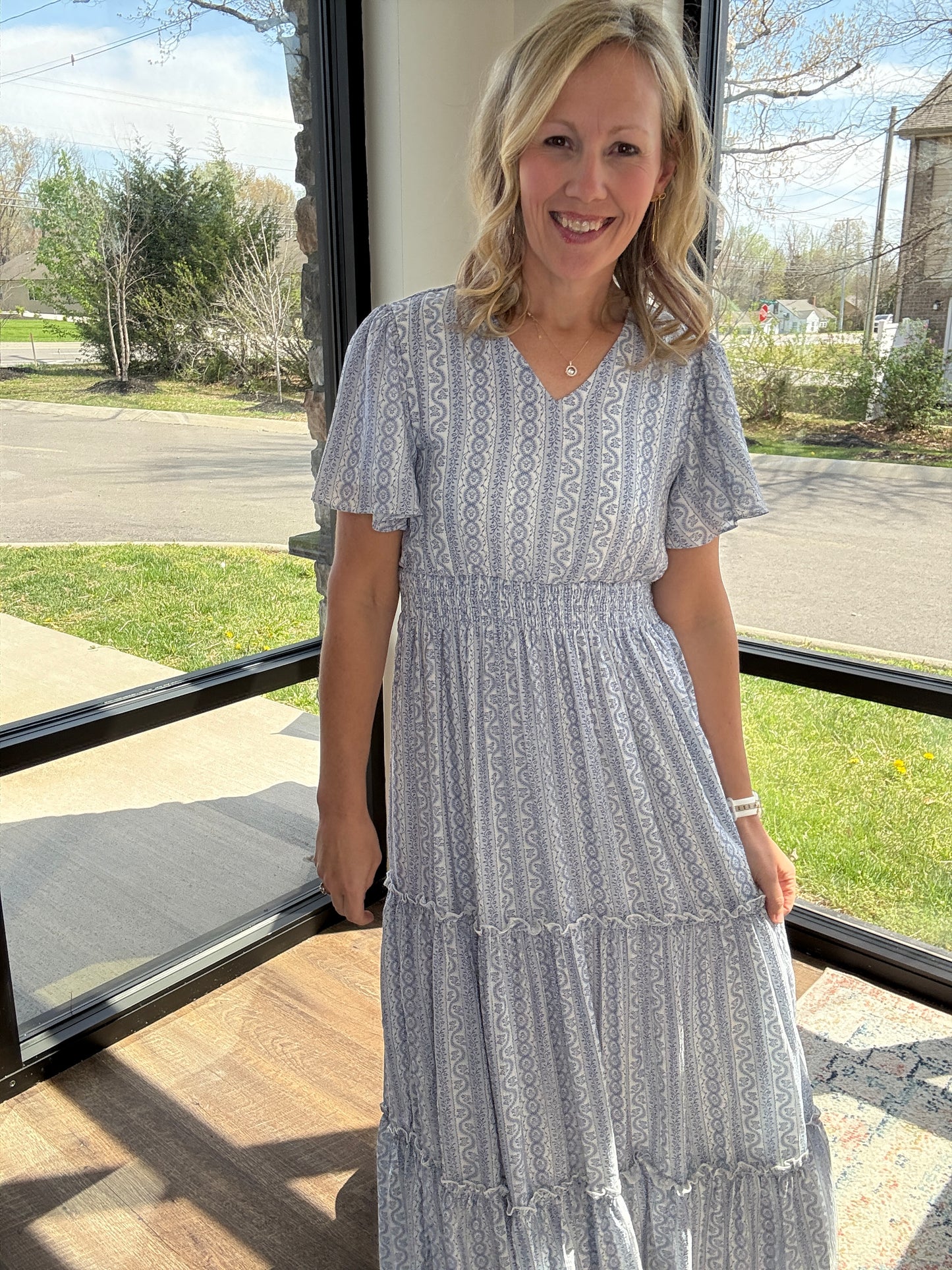 Porcelain Blue Dress