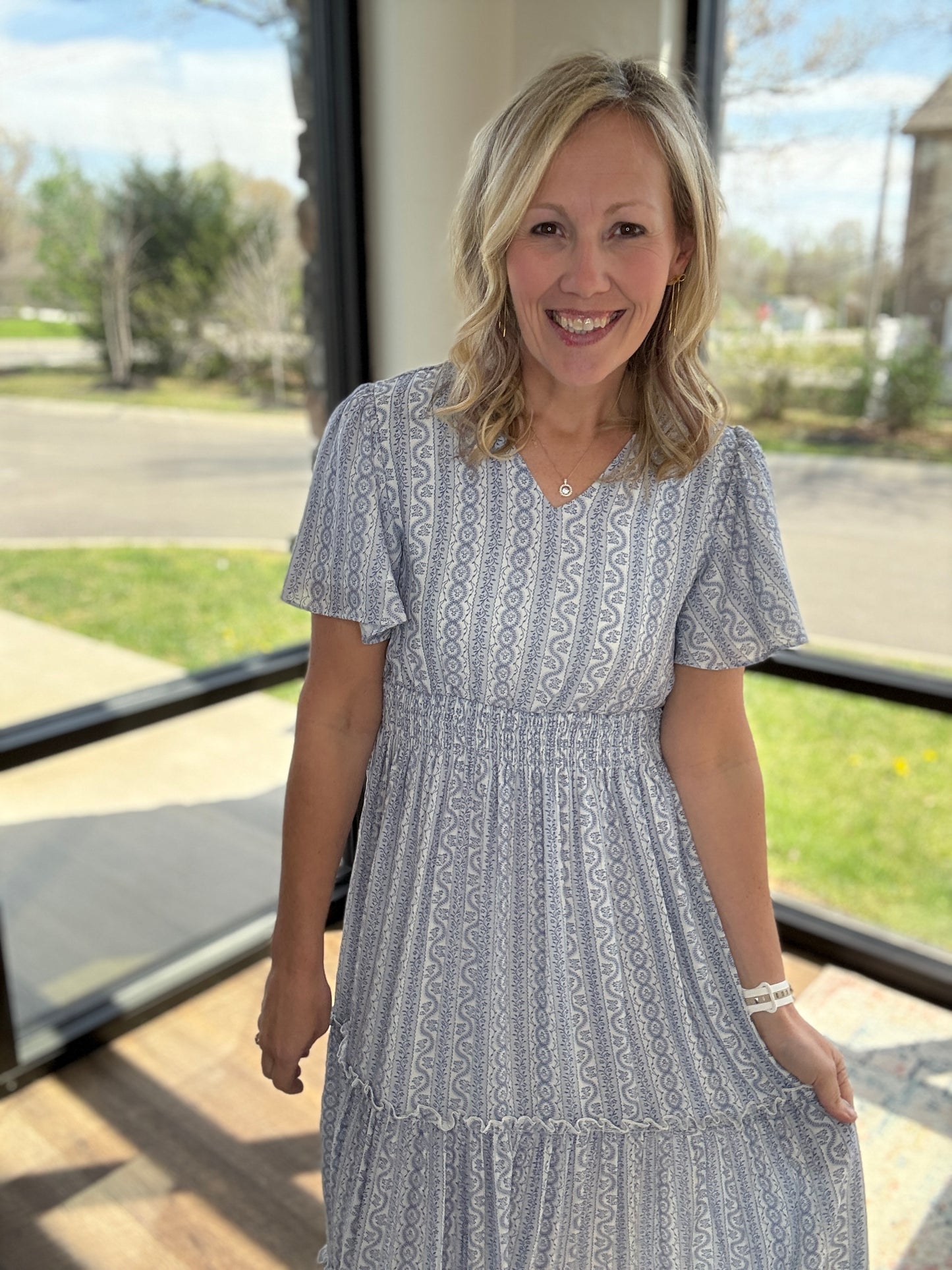 Porcelain Blue Dress