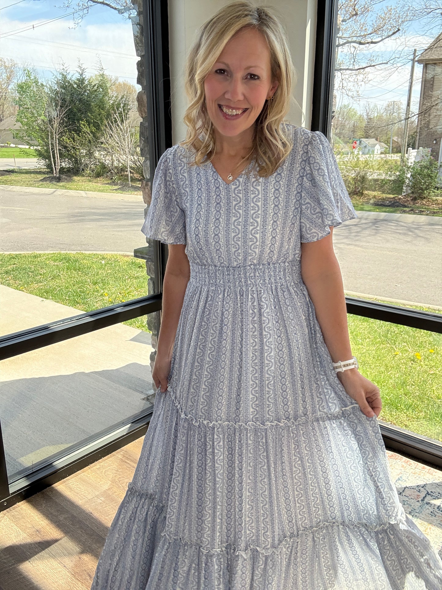 Porcelain Blue Dress