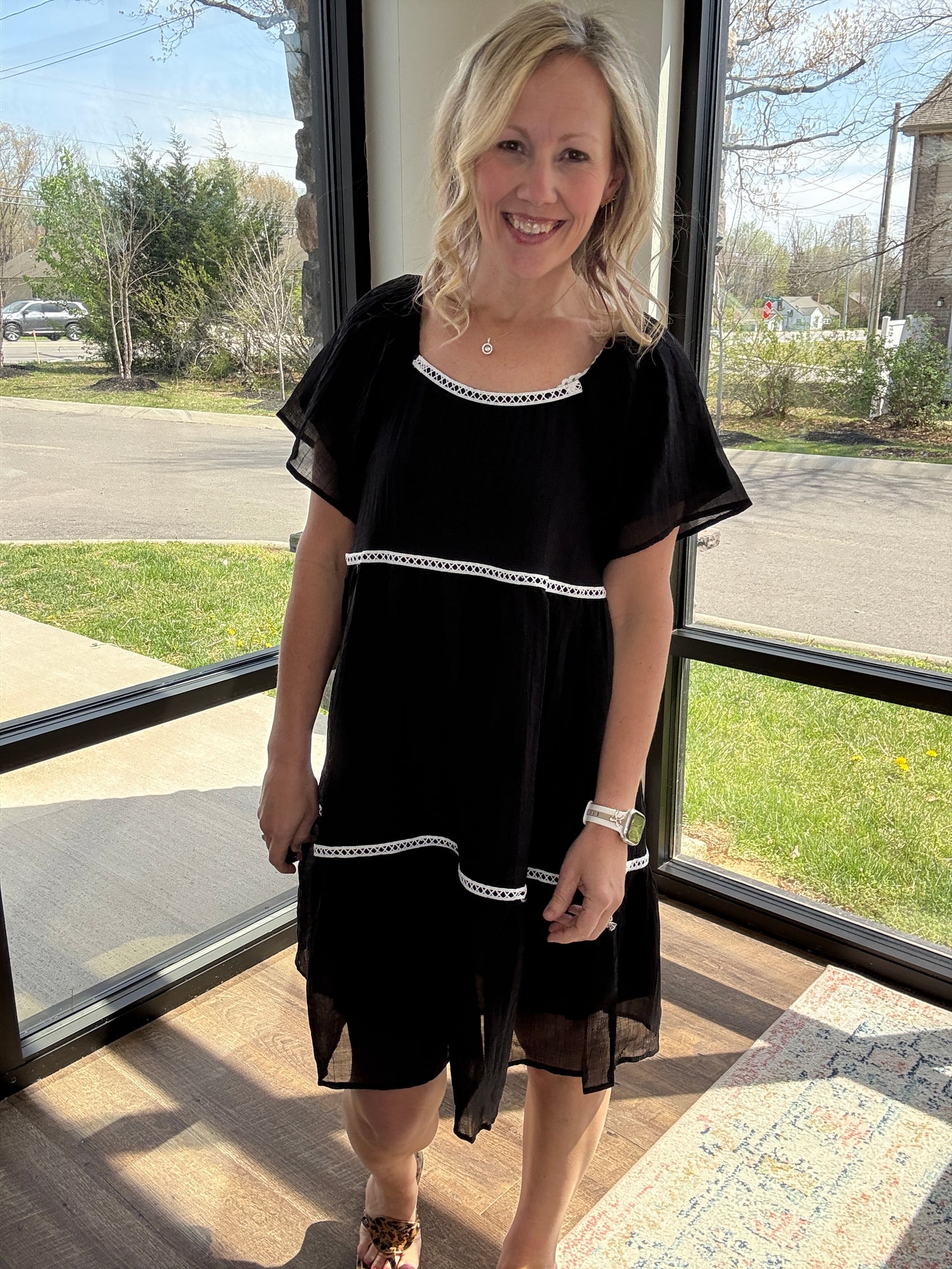 Atlas Flutter Sleeve Dress
