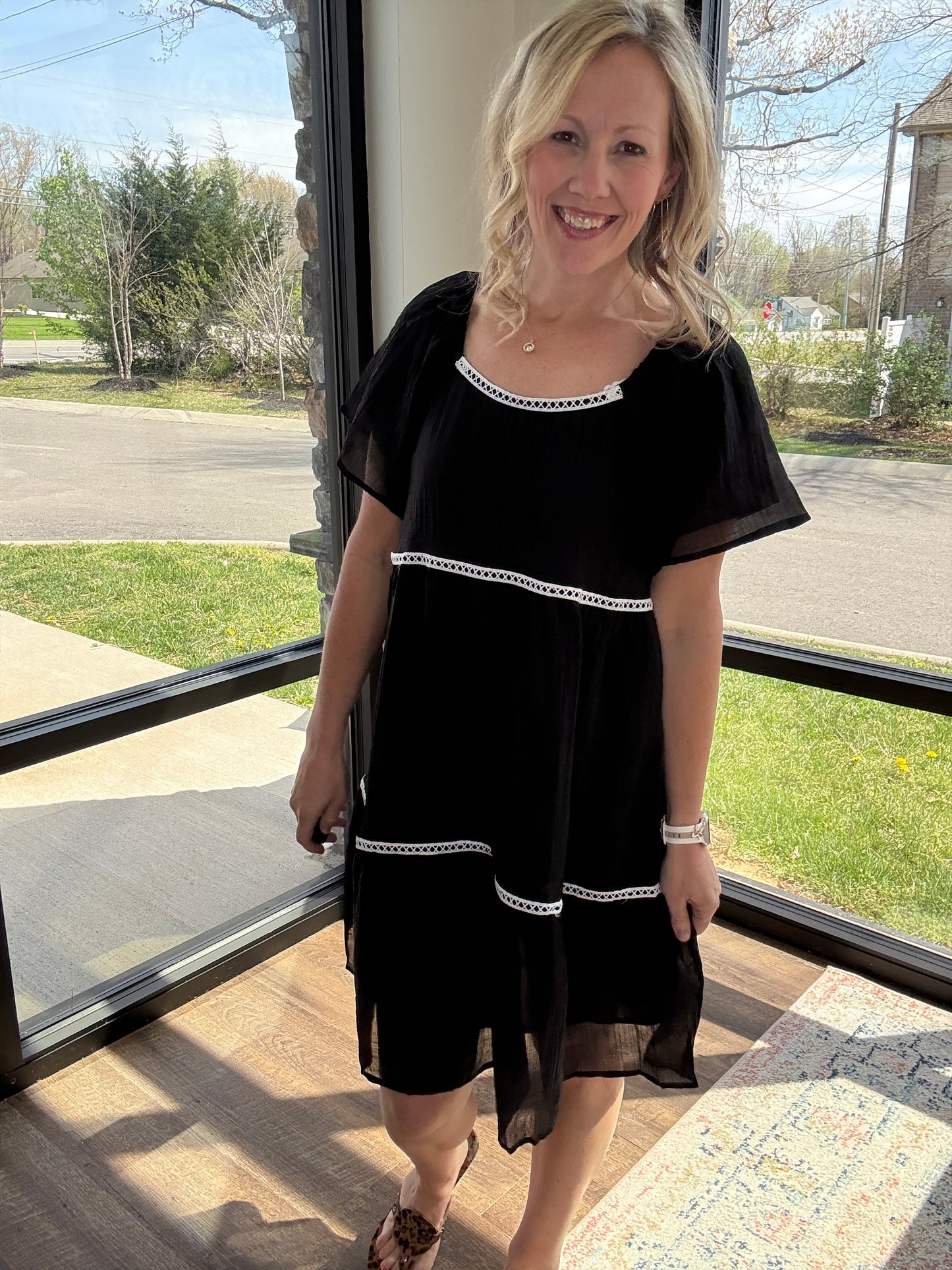 Atlas Flutter Sleeve Dress