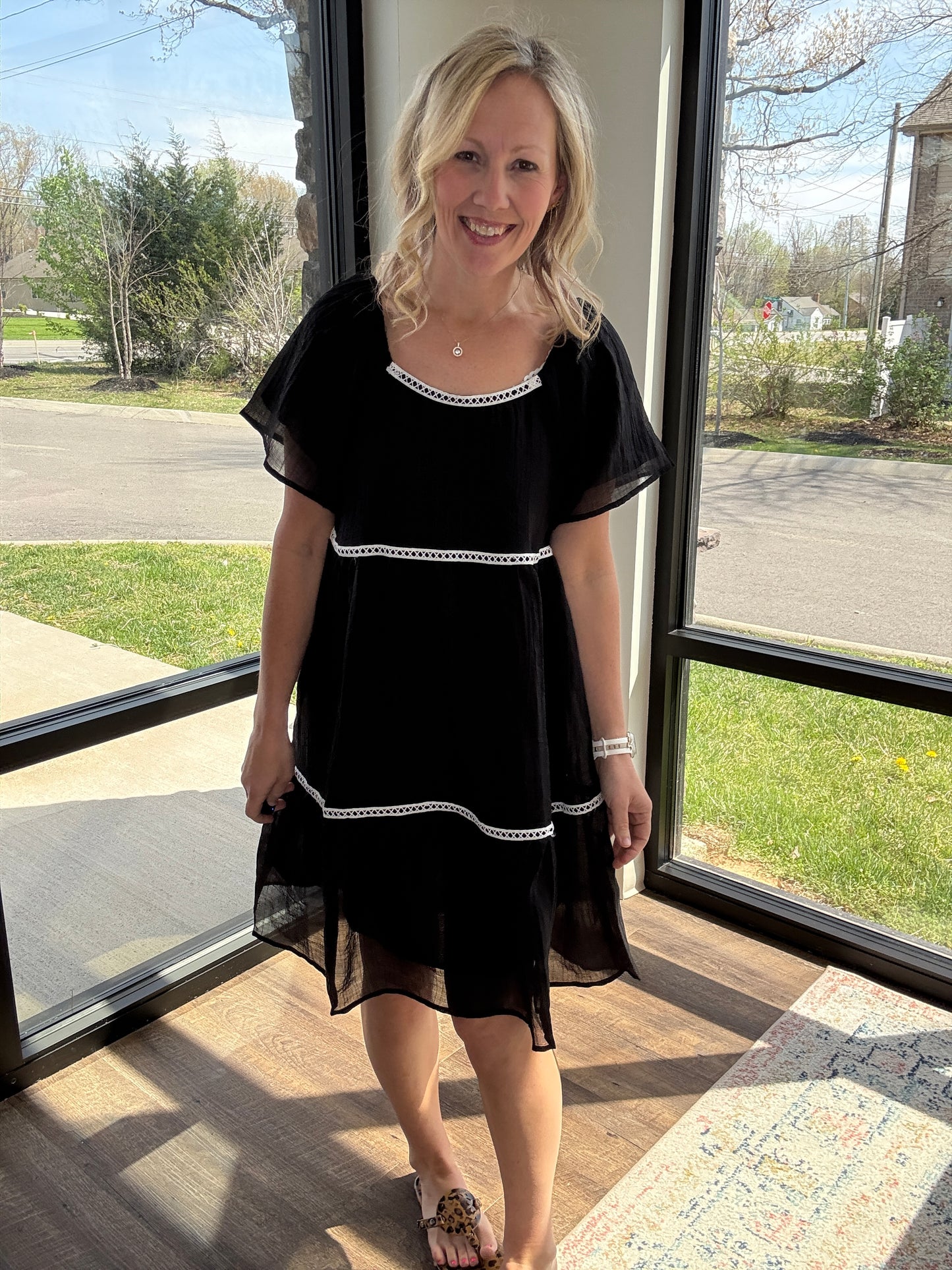 Atlas Flutter Sleeve Dress