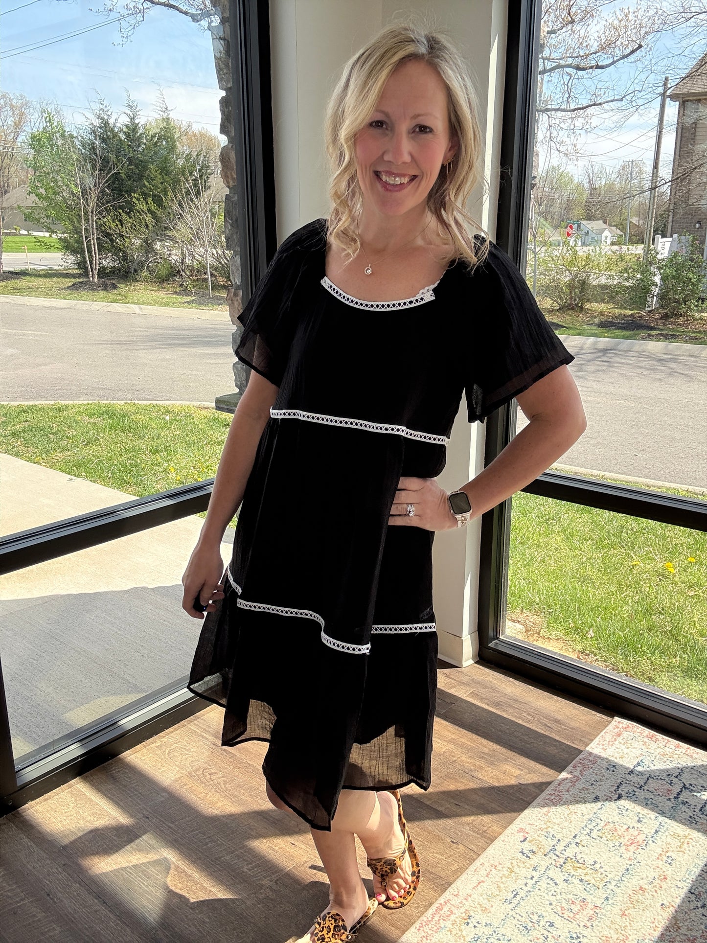 Atlas Flutter Sleeve Dress