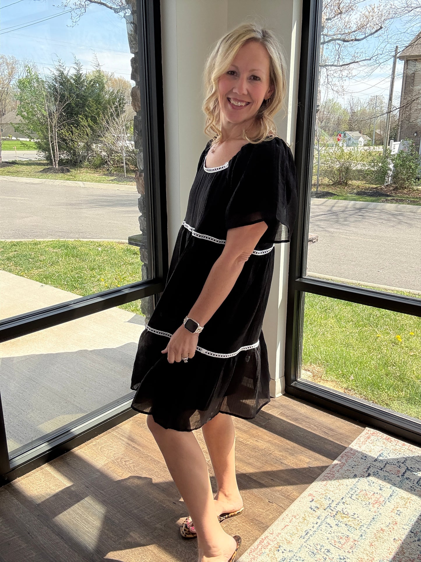 Atlas Flutter Sleeve Dress
