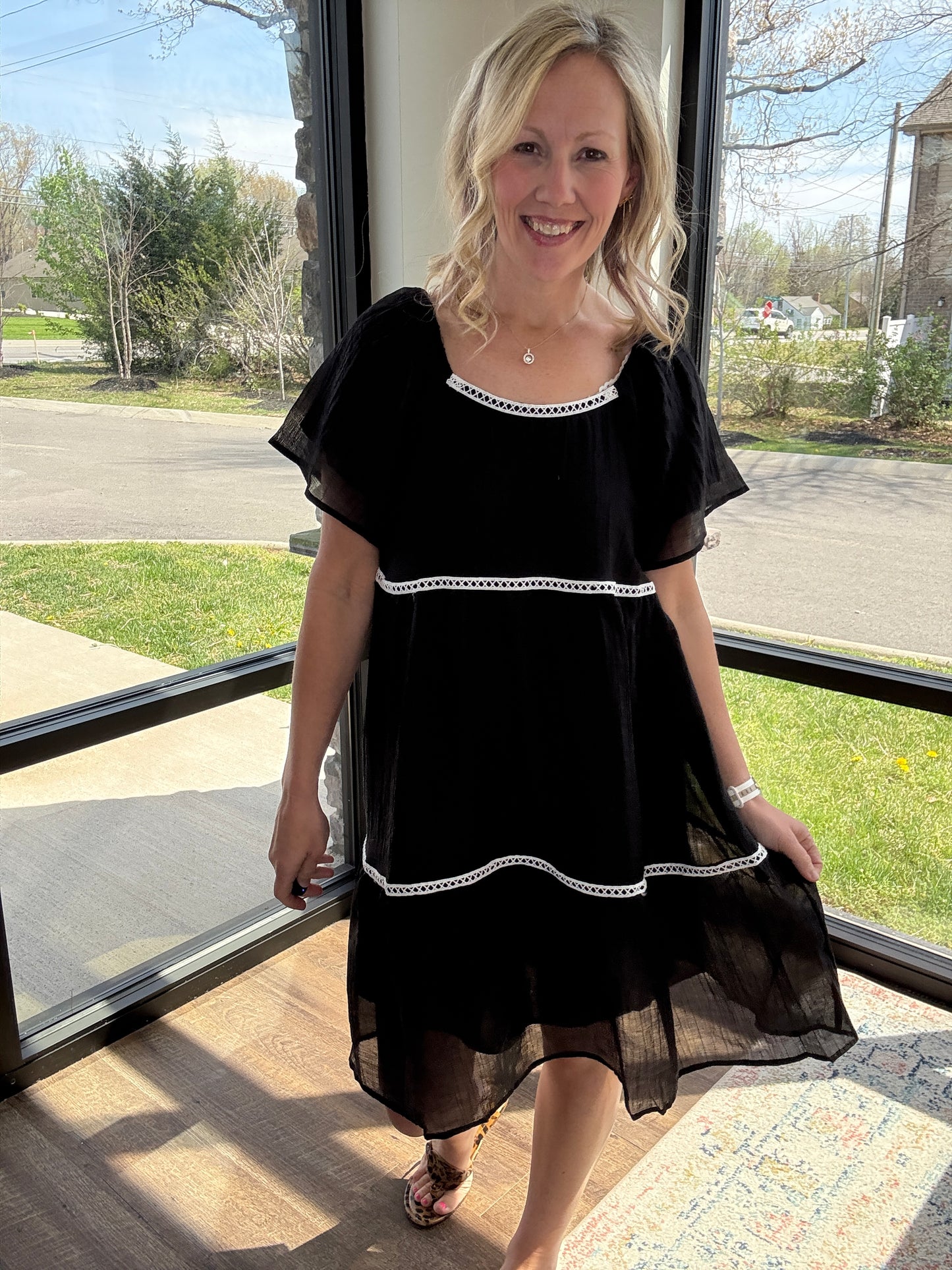 Atlas Flutter Sleeve Dress