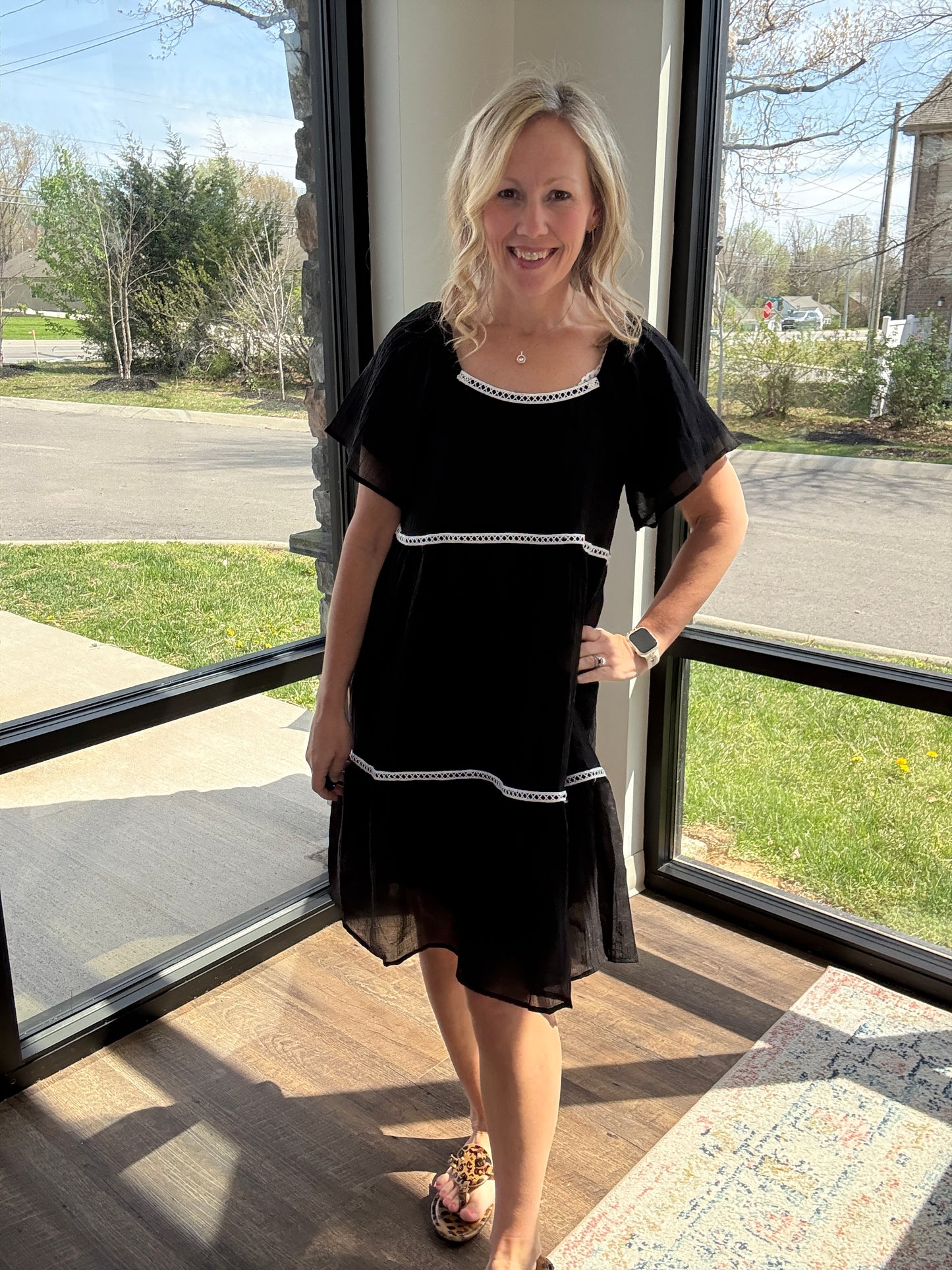 Atlas Flutter Sleeve Dress