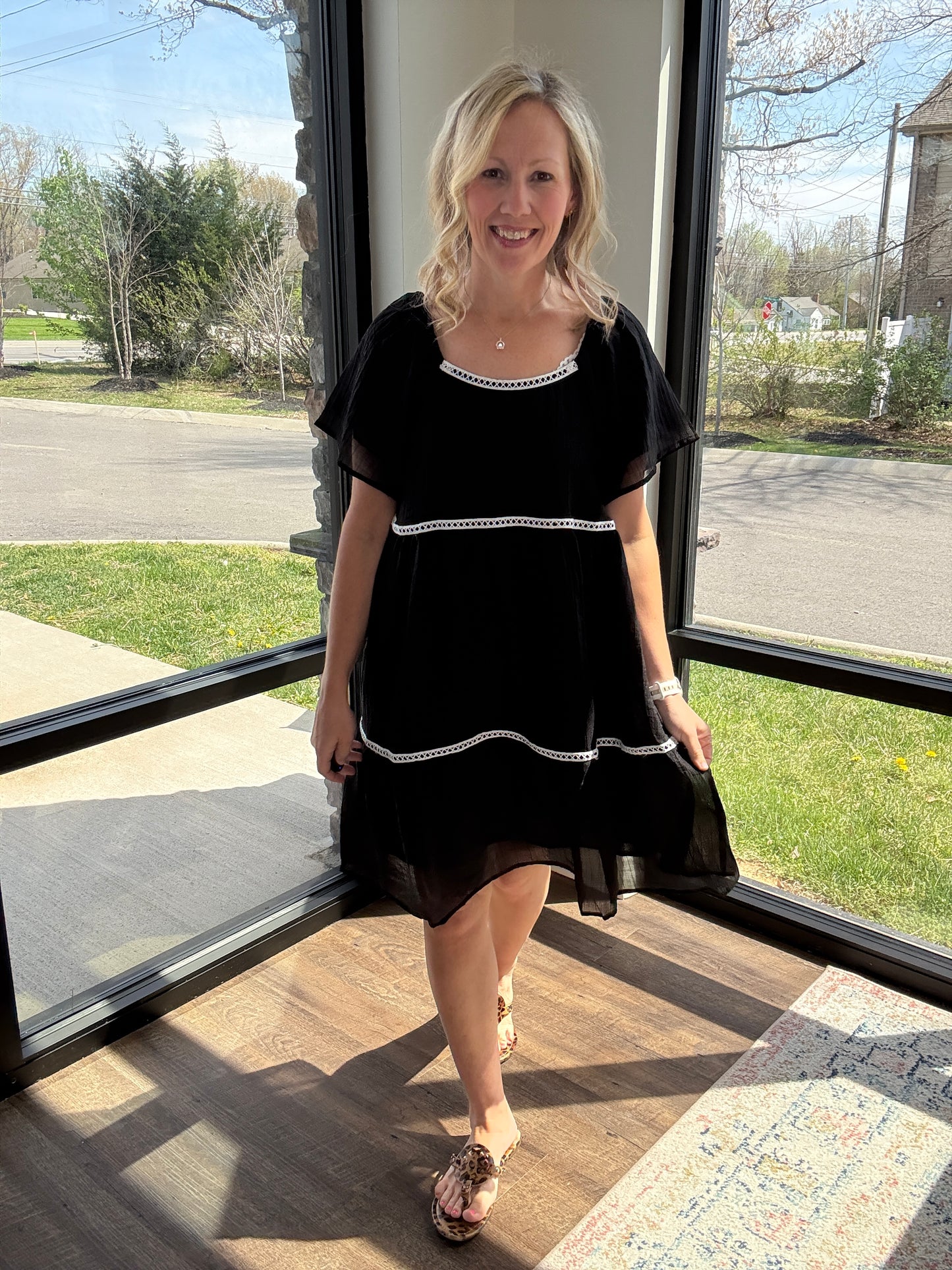 Atlas Flutter Sleeve Dress