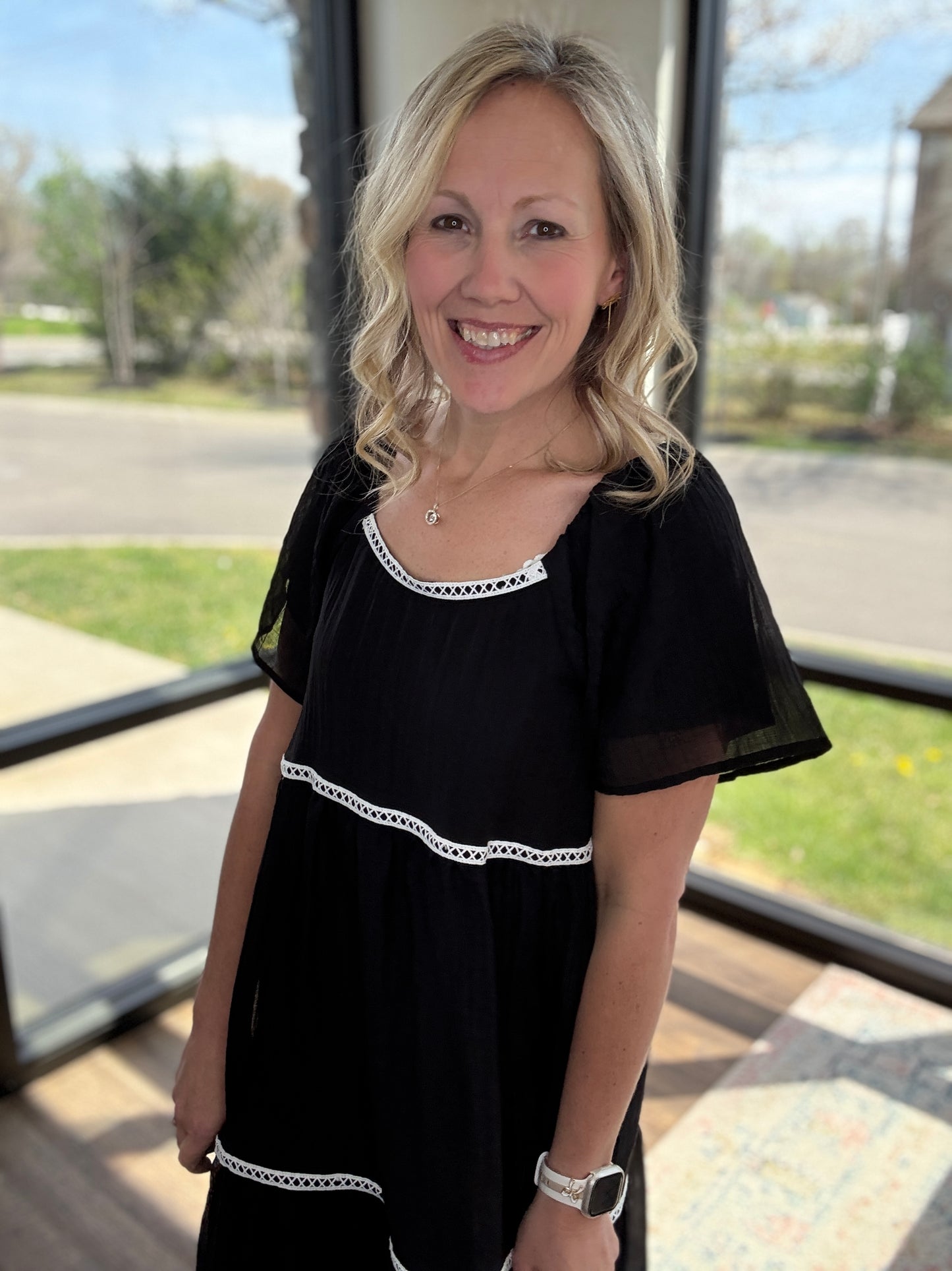 Atlas Flutter Sleeve Dress