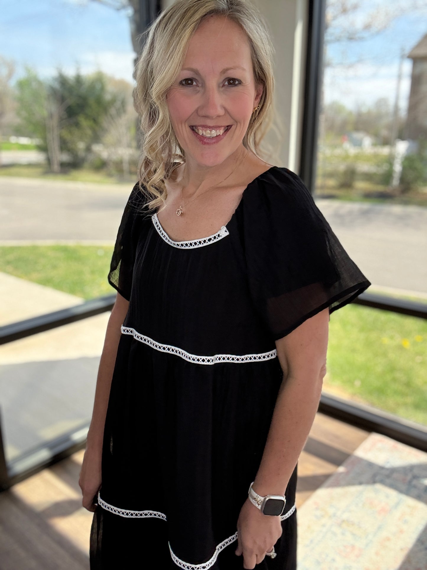 Atlas Flutter Sleeve Dress