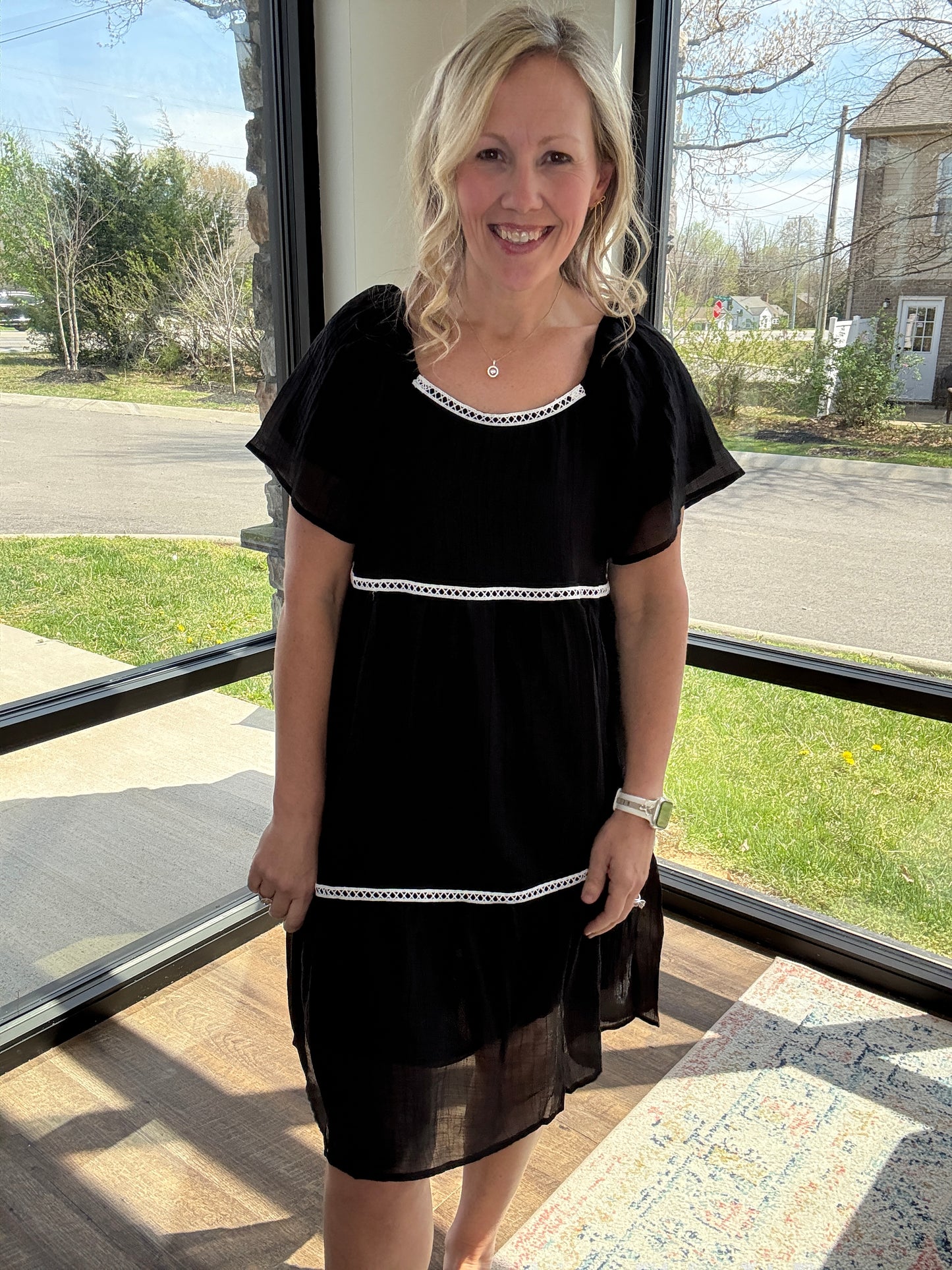 Atlas Flutter Sleeve Dress