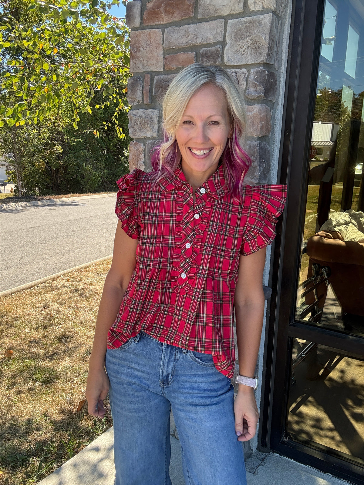All Dressed Up Top- Red