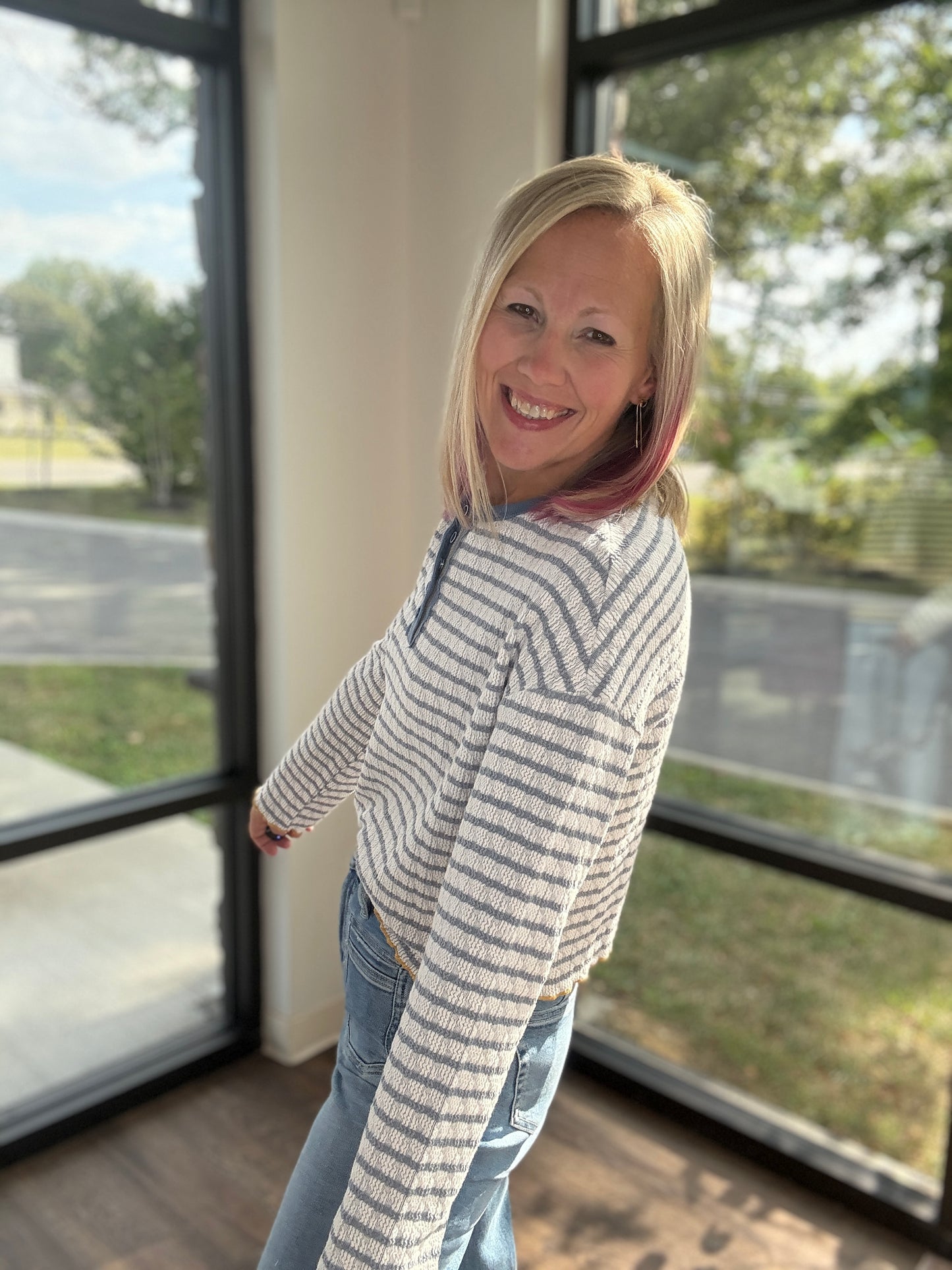 Skylar Textured Top