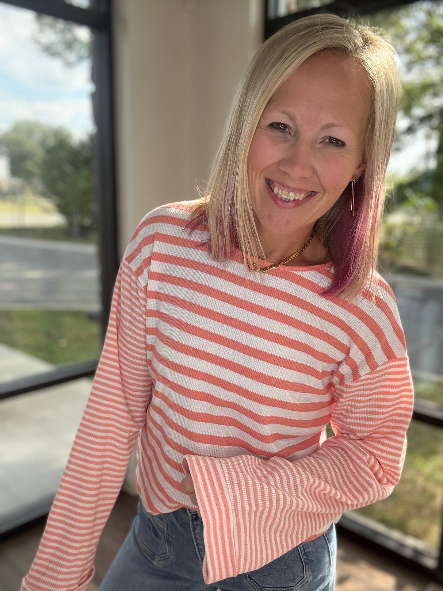 The Belle Striped Top