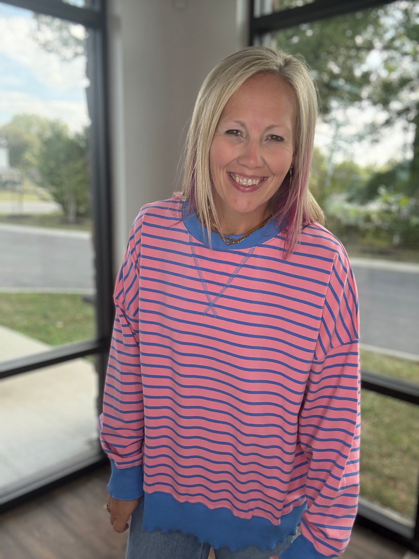Chill Stripe Sweatshirt