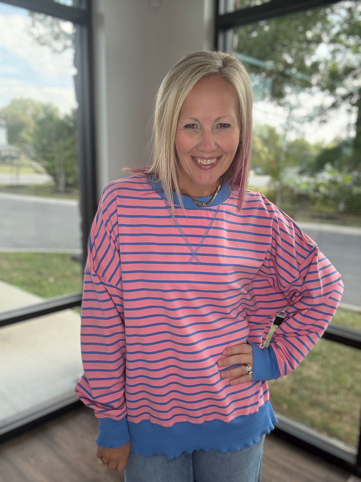 Chill Stripe Sweatshirt