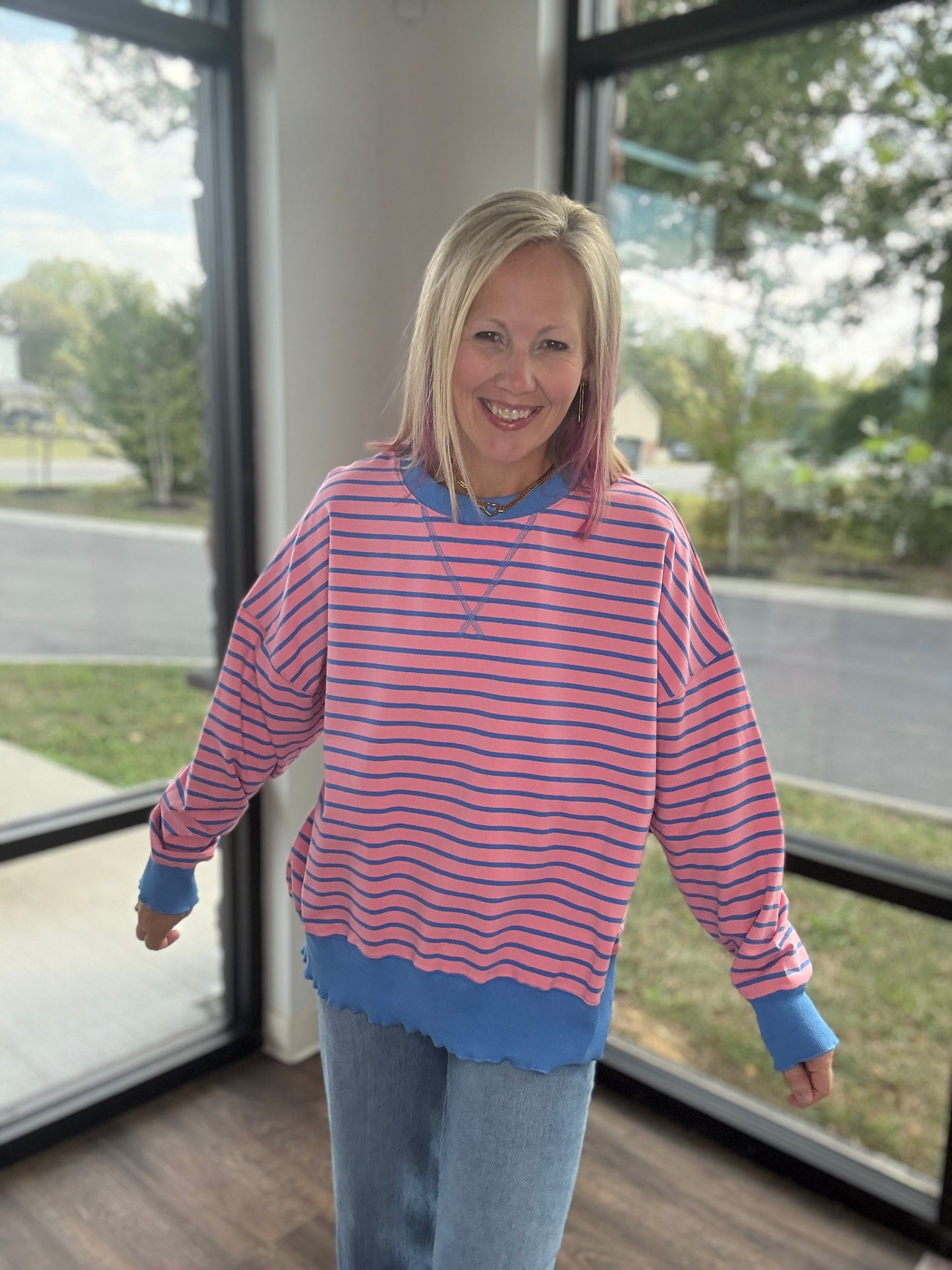 Chill Stripe Sweatshirt