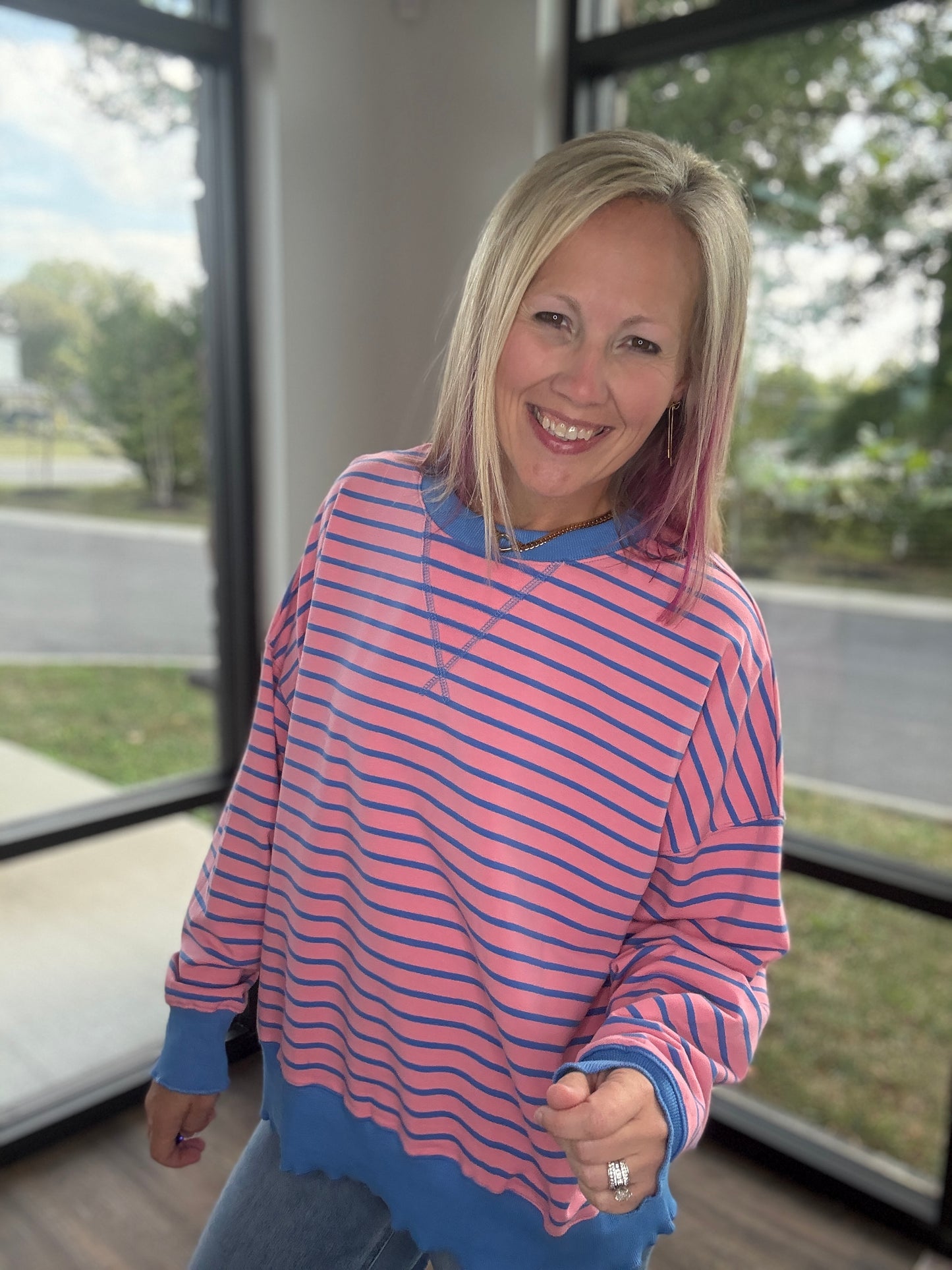 Chill Stripe Sweatshirt