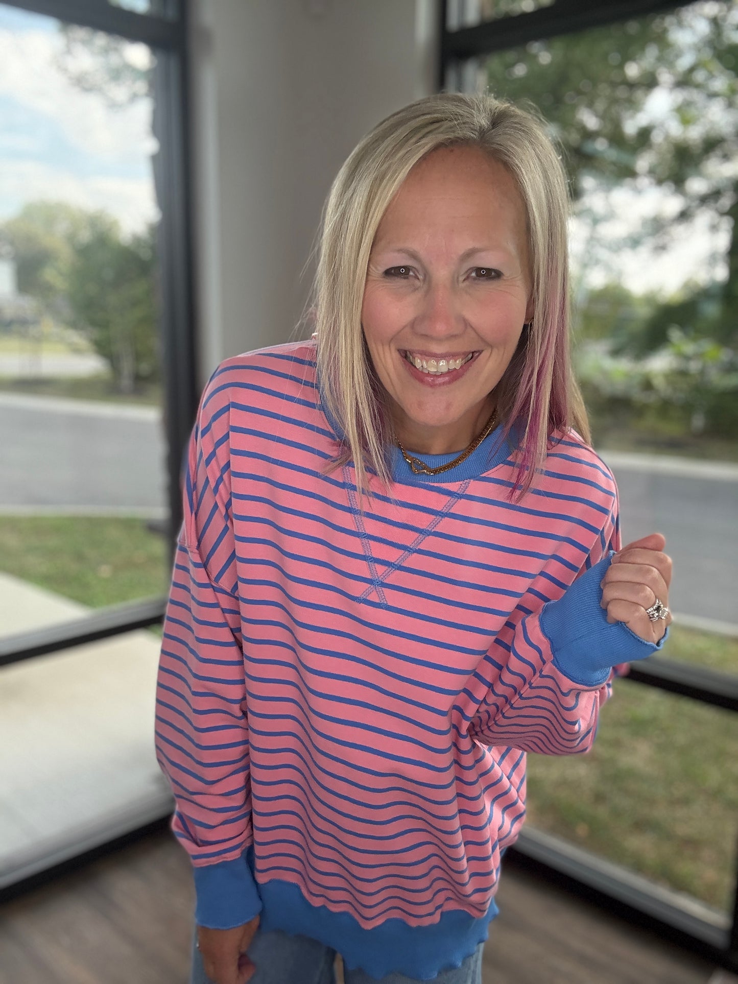 Chill Stripe Sweatshirt