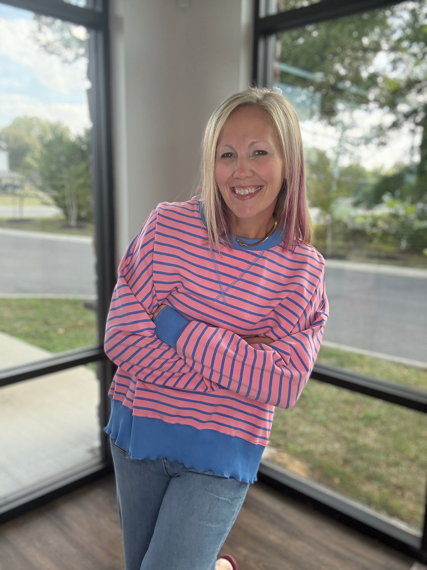 Chill Stripe Sweatshirt