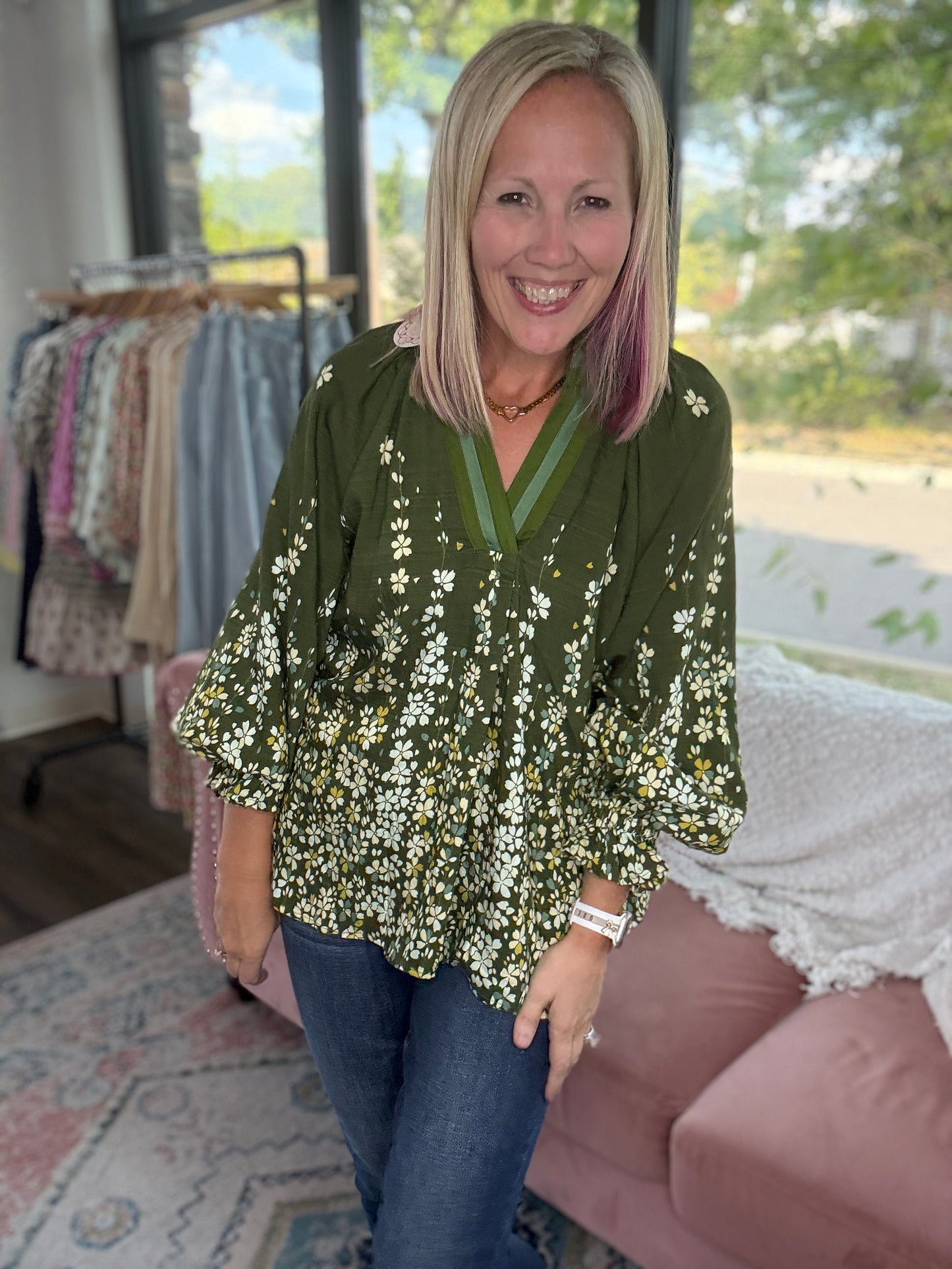 Meadow Muse Top- Olive