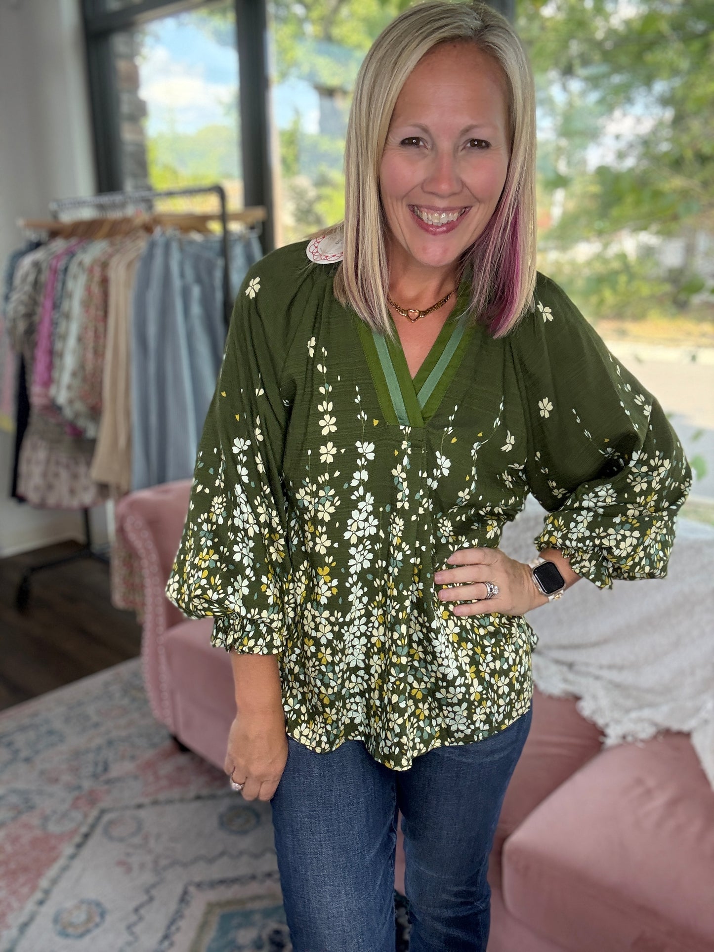 Meadow Muse Top- Olive