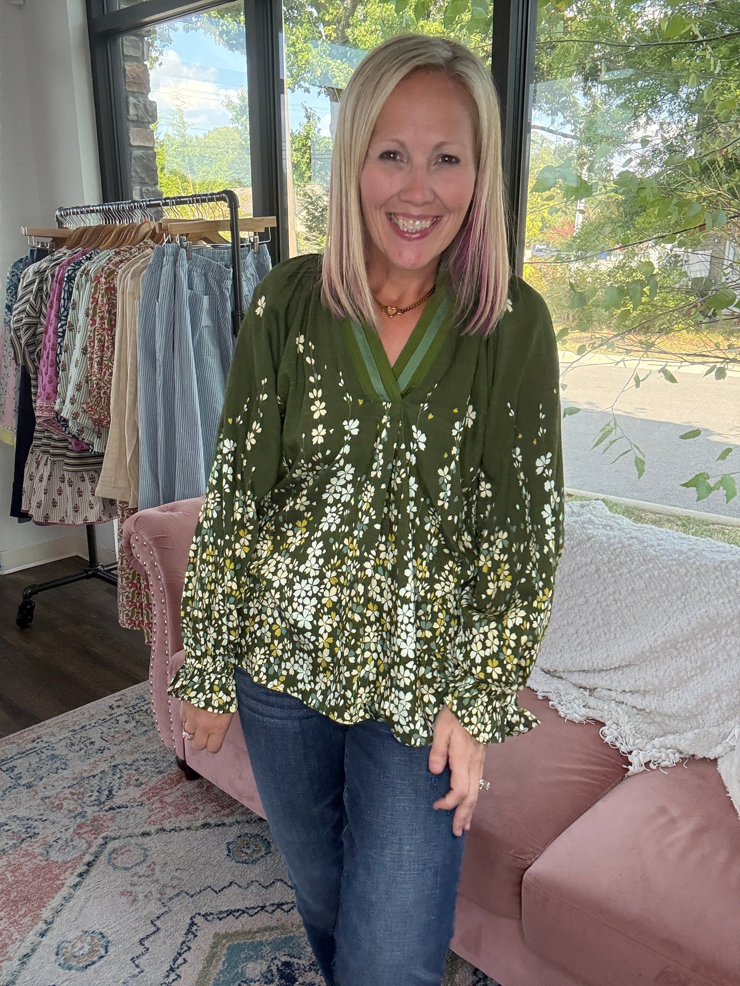 Meadow Muse Top- Olive