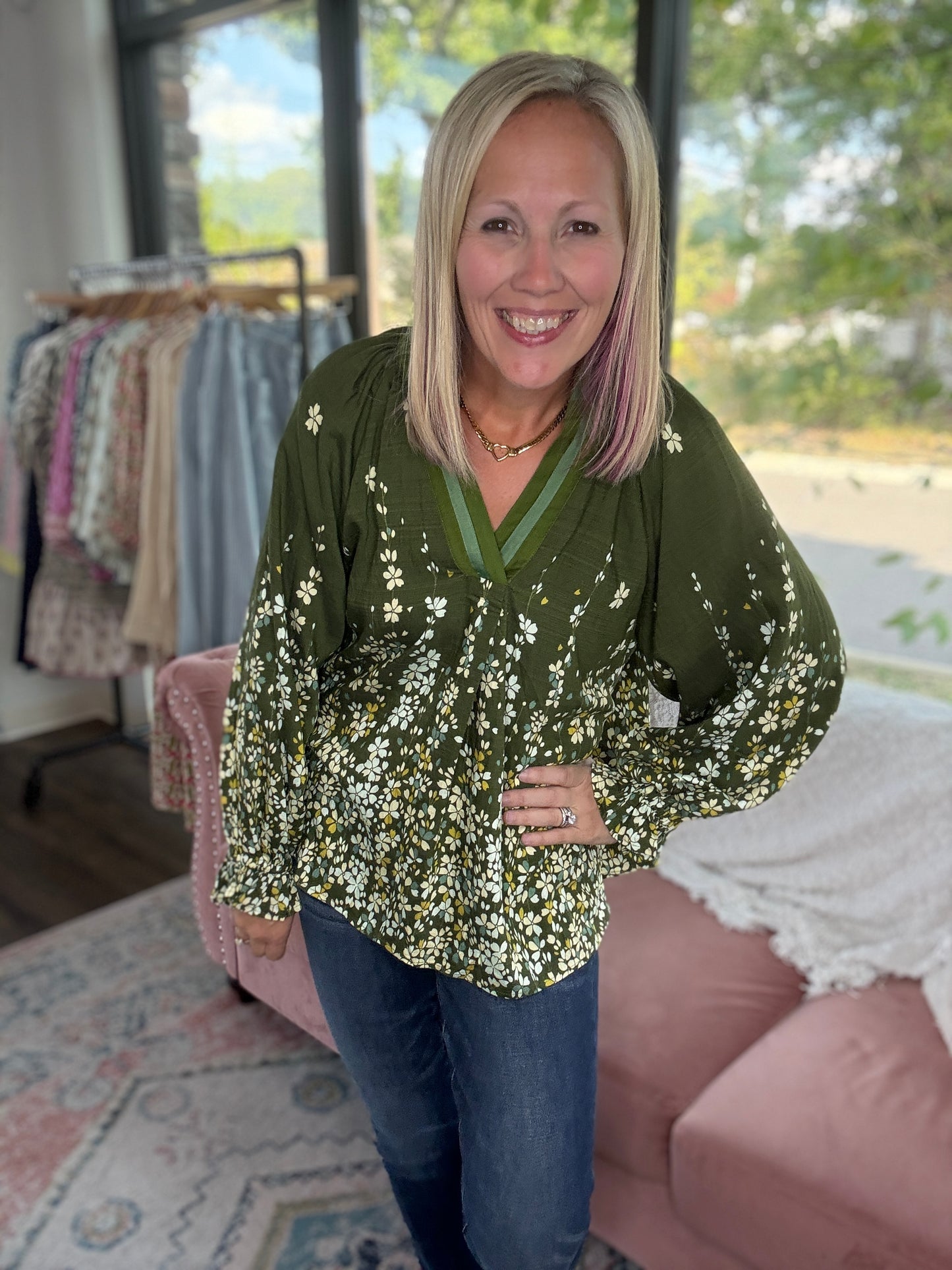 Meadow Muse Top- Olive