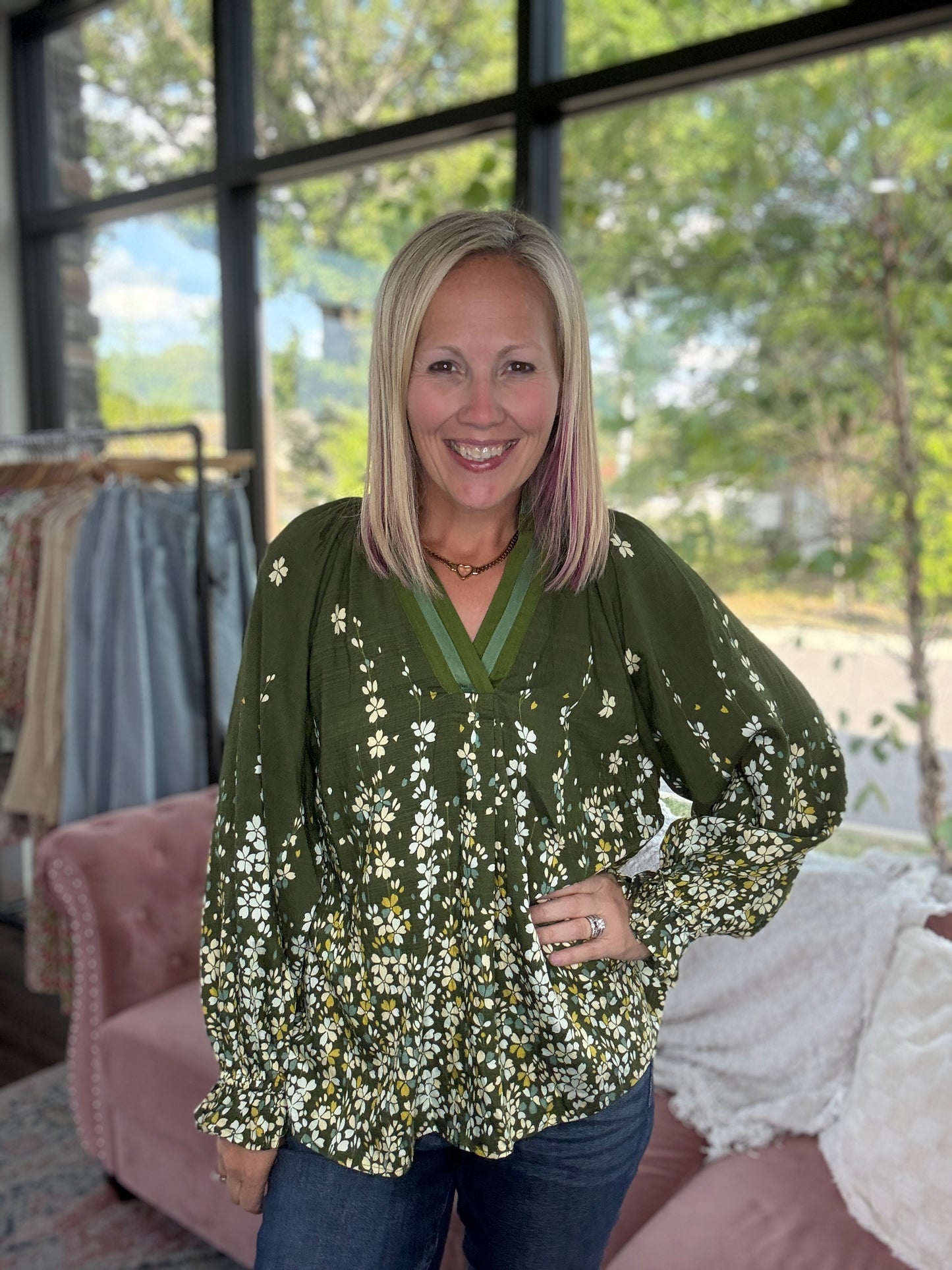Meadow Muse Top- Olive