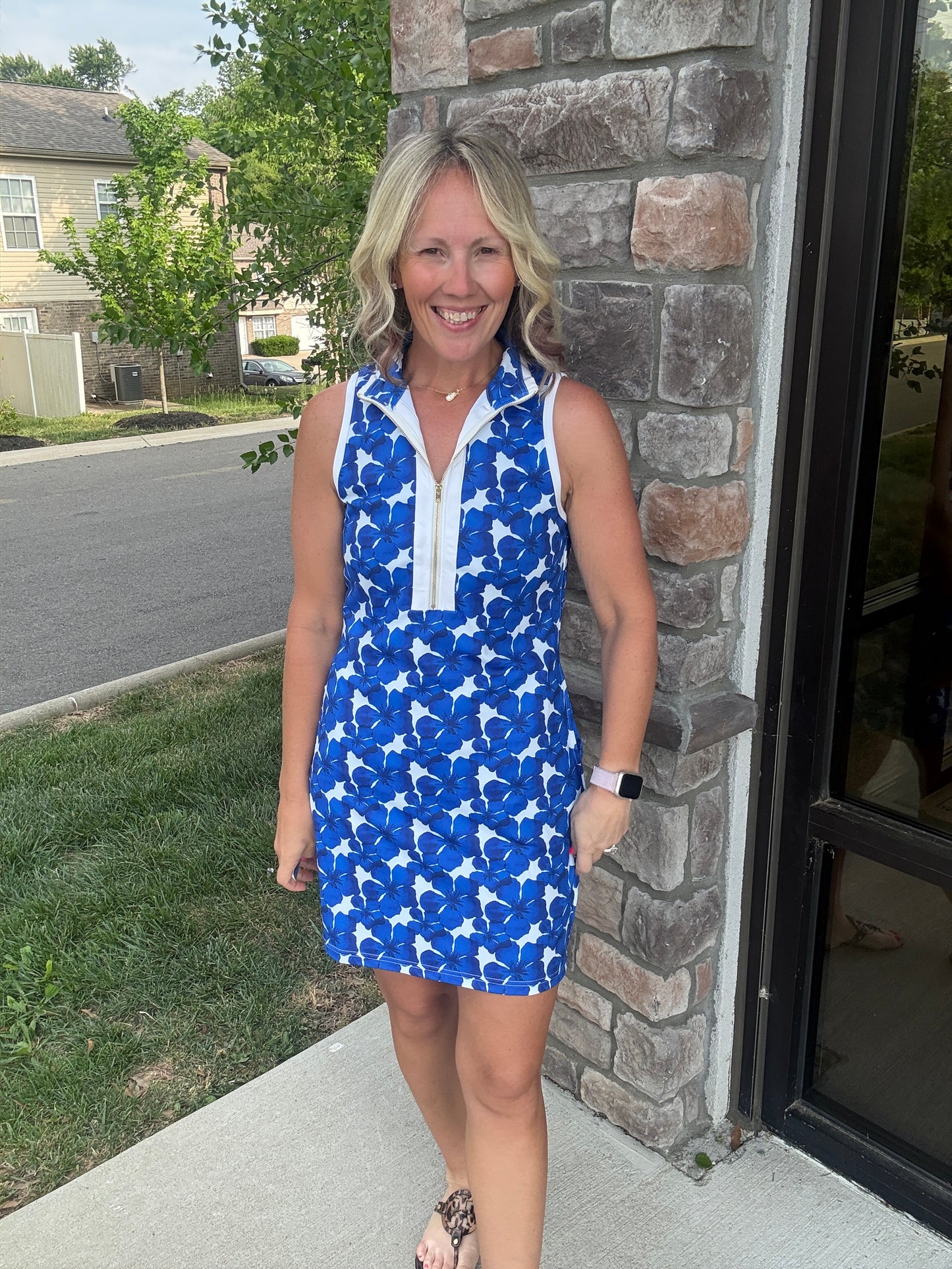 Coastal Hibiscus Dress