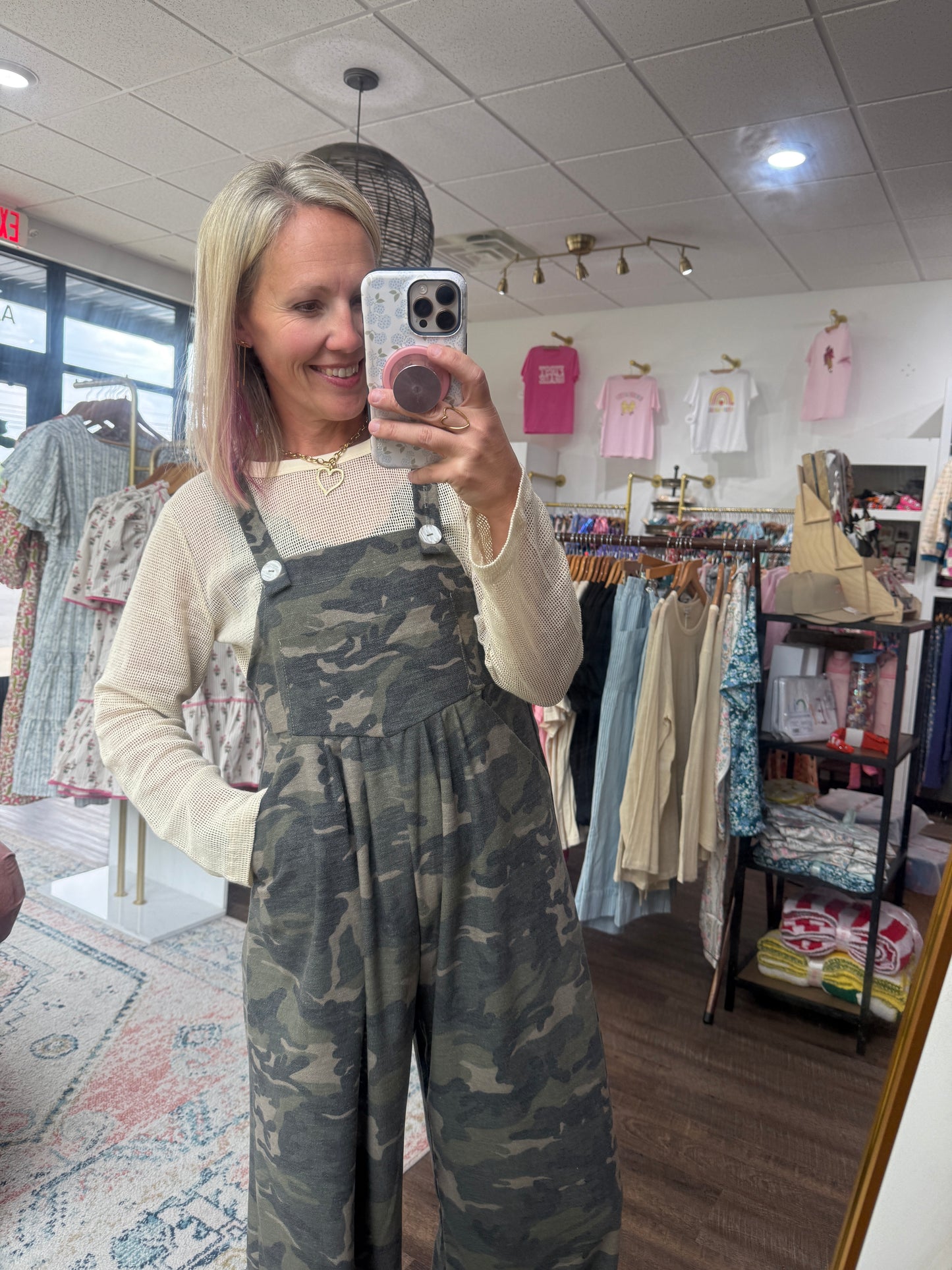 Camo Cozy Overalls