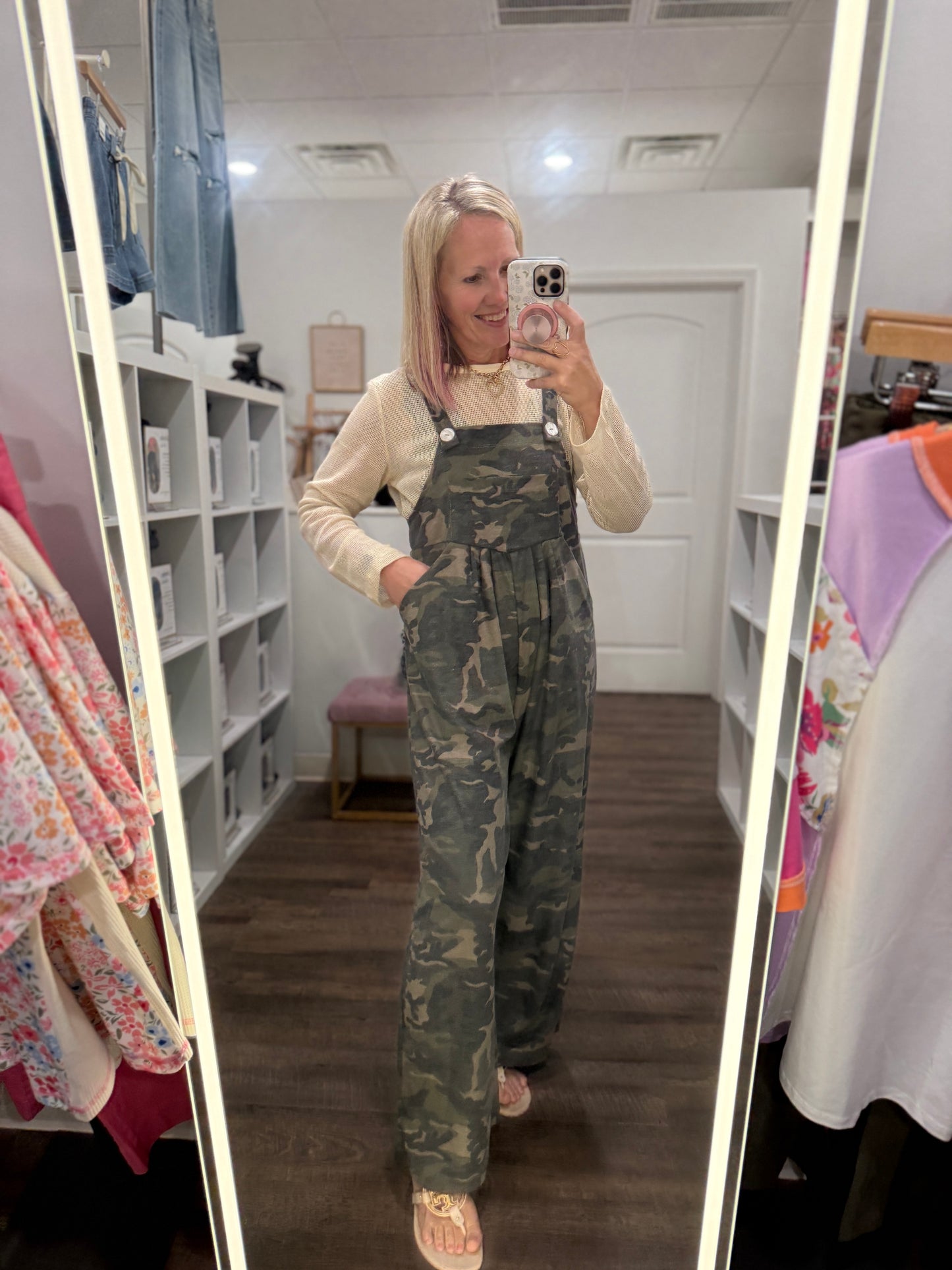 Camo Cozy Overalls