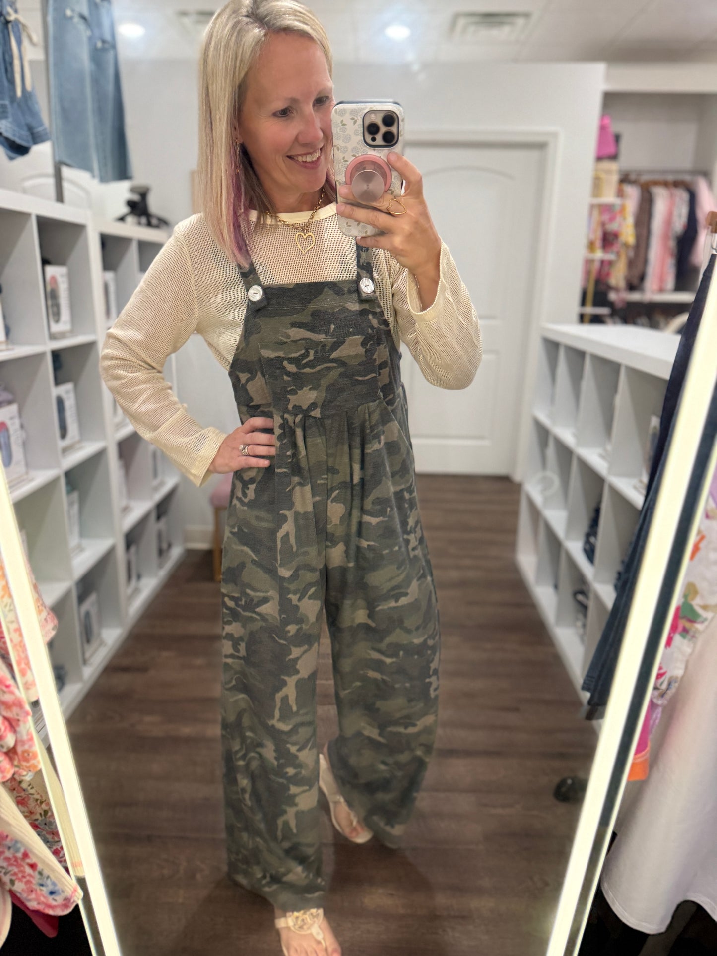Camo Cozy Overalls