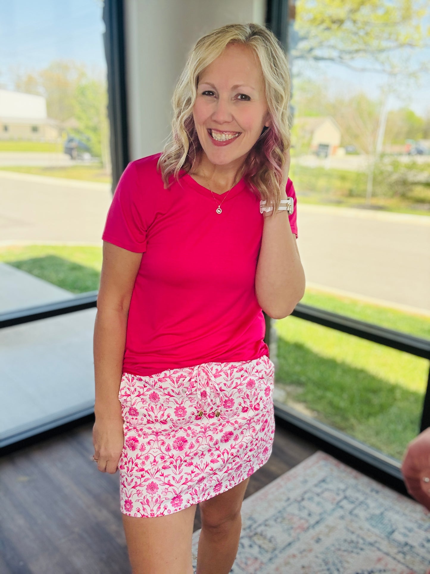 Everyday Tee- Hot Pink