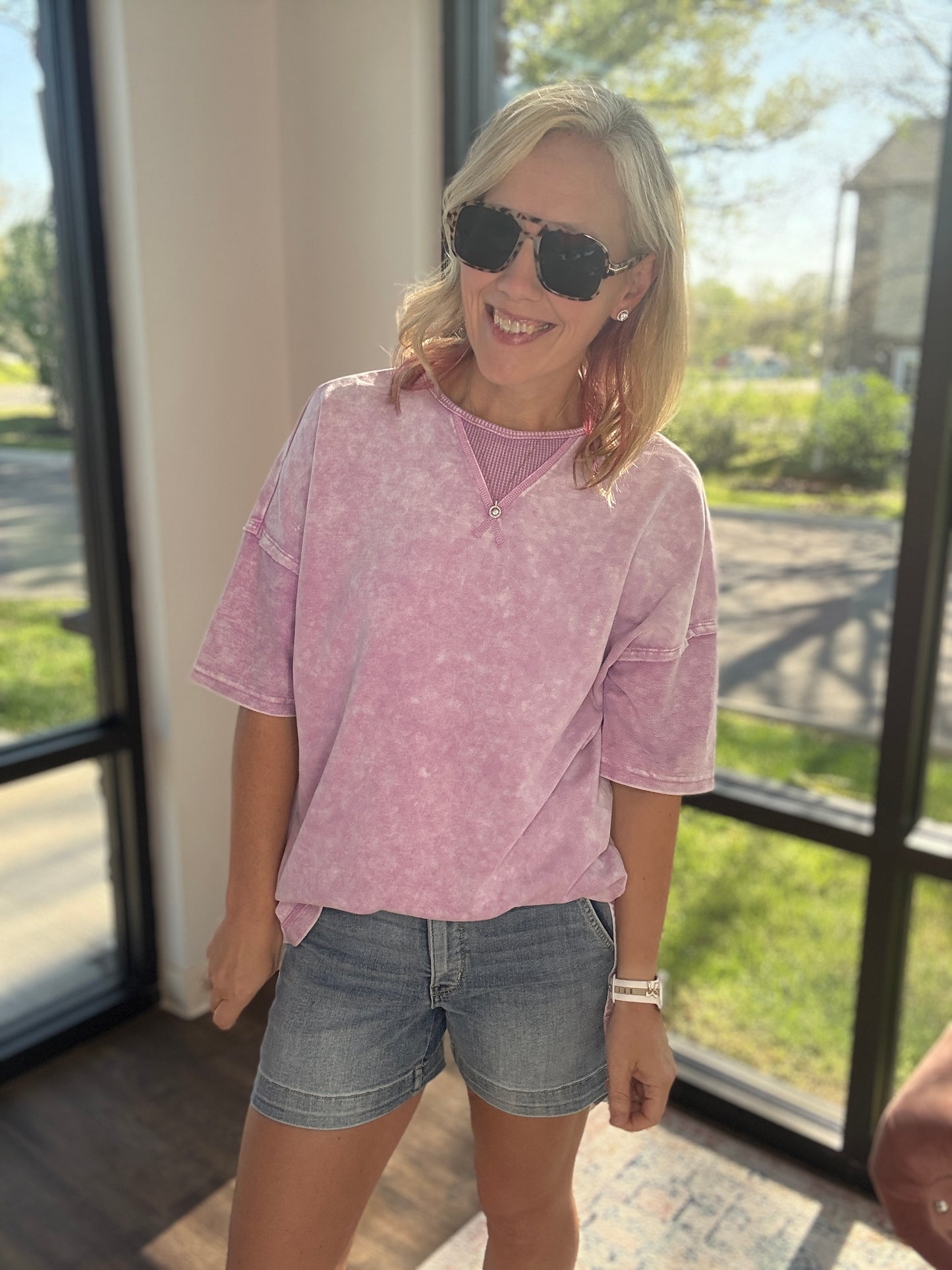 Off-Duty Tee- Purple