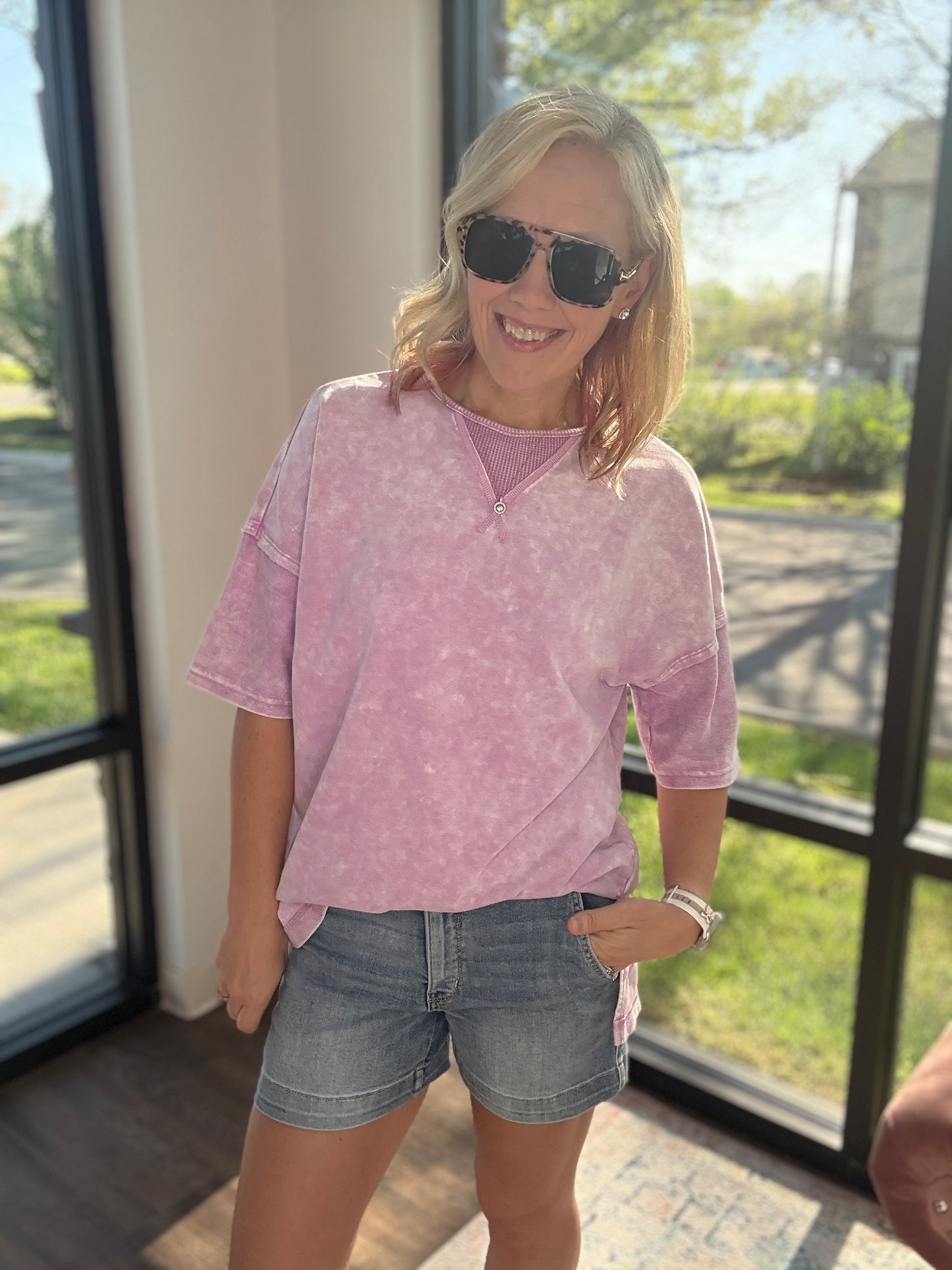 Off-Duty Tee- Purple