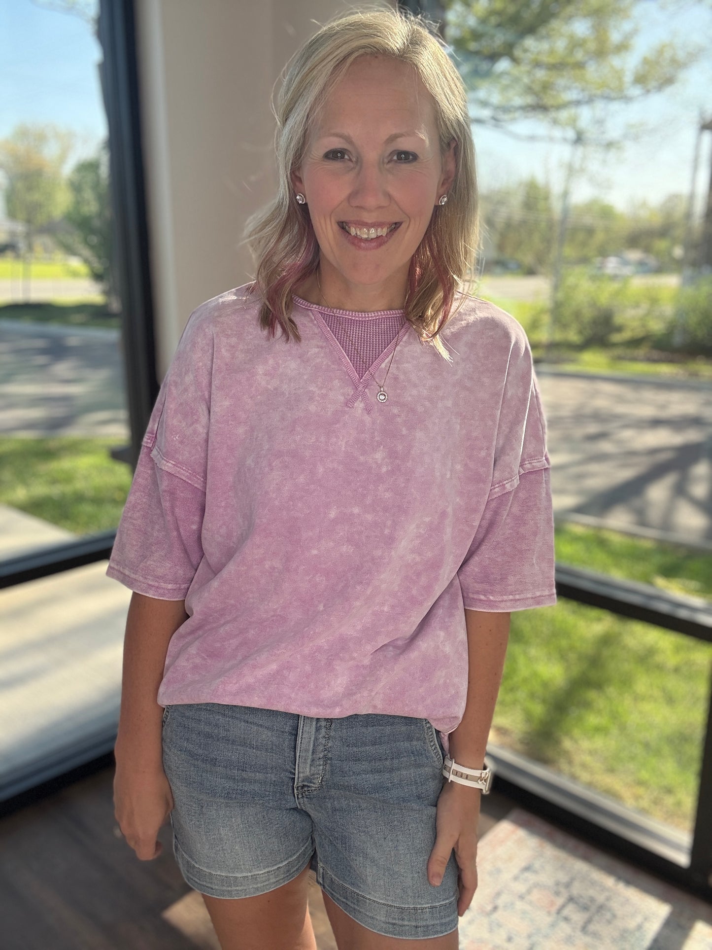 Off-Duty Tee- Purple